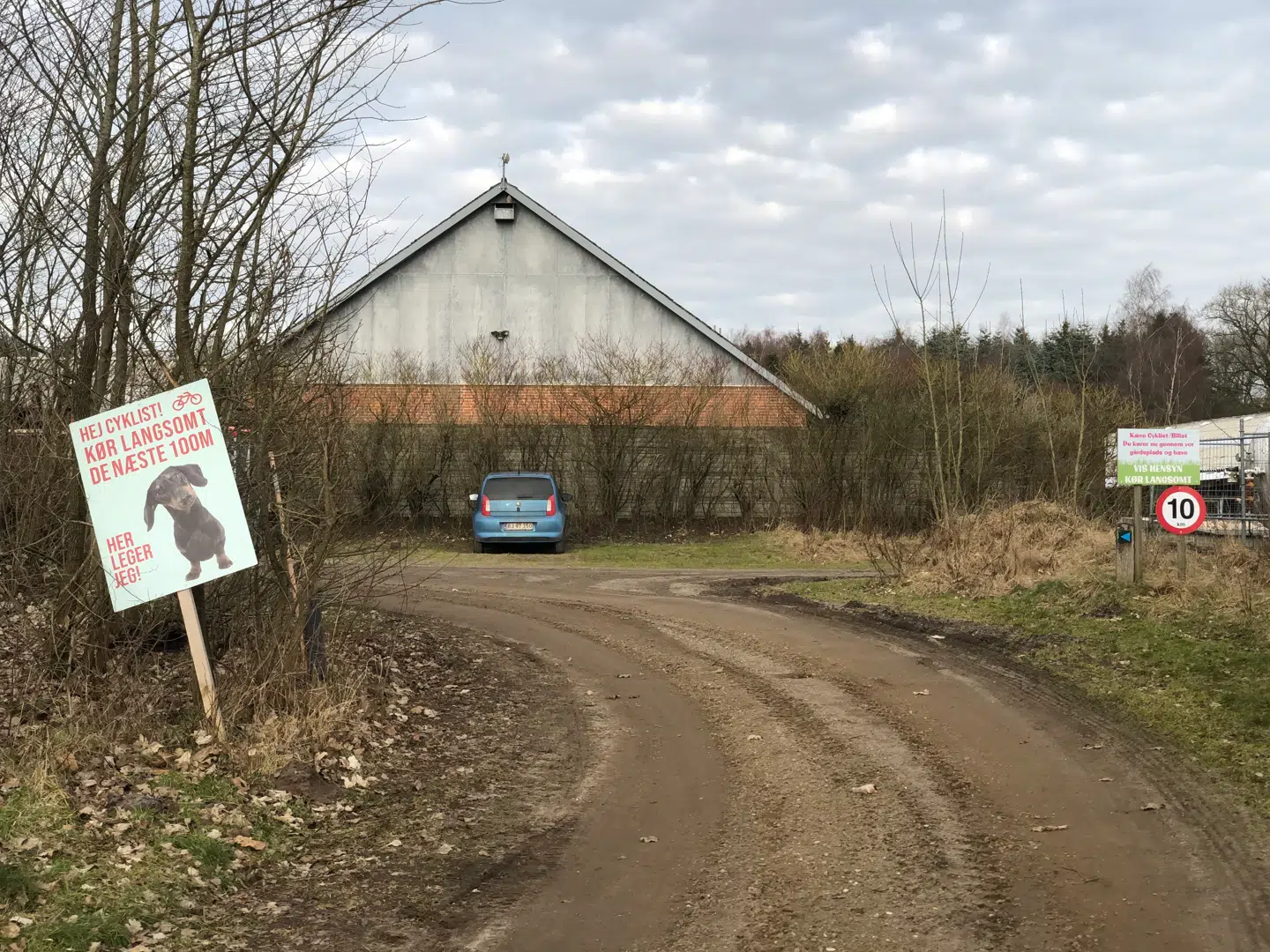 Et af svingene.