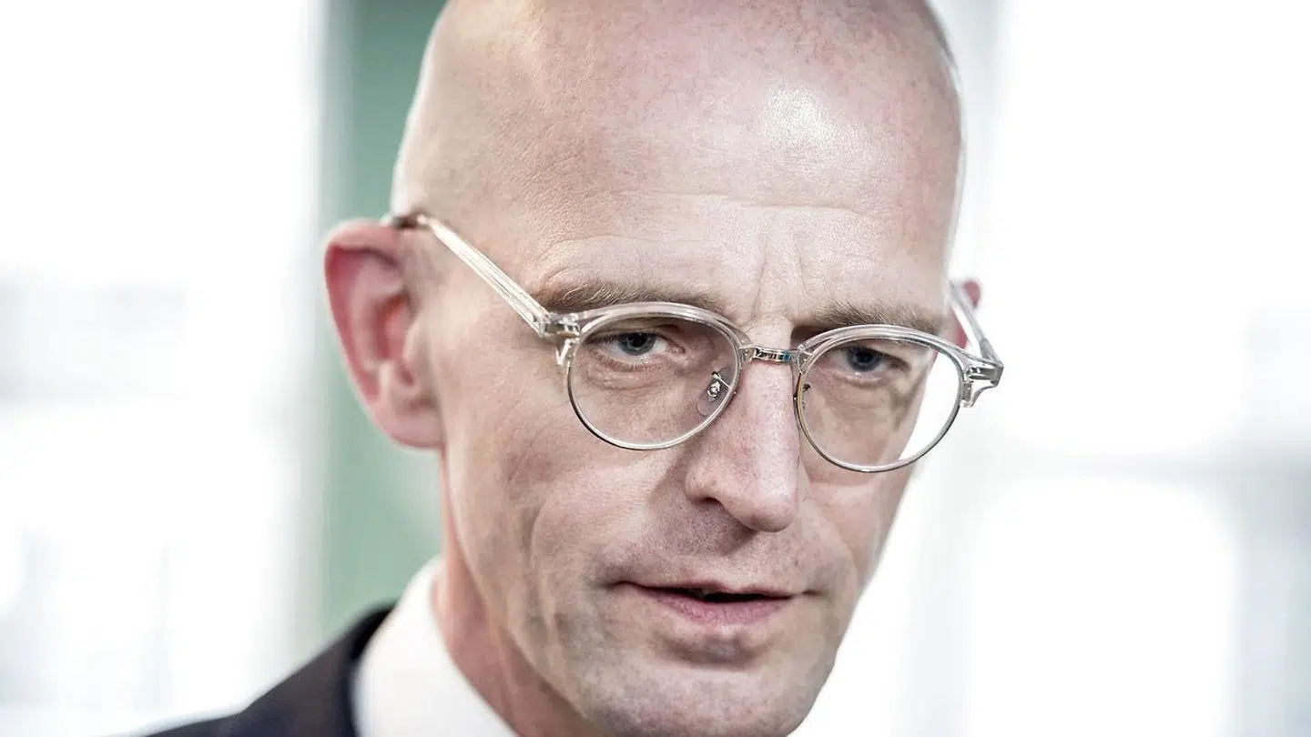 Formand for Dansk Journalistforbund og direktør for Danske Biografer Lars Werge efter præsentationen af regeringens udspil til et nyt medieforlig i kulturministeriet i København, torsdag den 5. april 2018.
