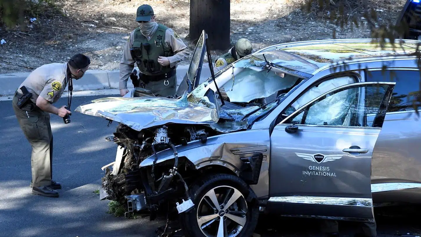 Tiger Woods' bil var en stor årsag til, at det ikke endte mere galt, end det gjorde, vurderer politiet.