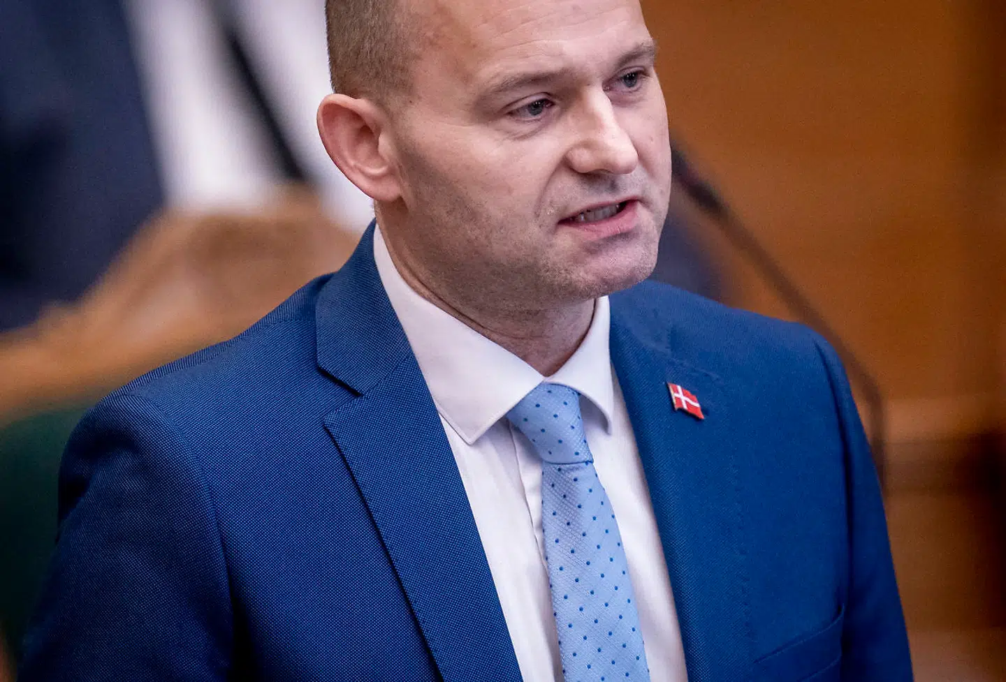 Konservative Folkepartis Søren Pape Poulsen under møde i Folketingssalen, som indledes med en partilederdebat og epidemilov, på Christiansborg tirsdag den 19. januar 2021.. (Foto: Liselotte Sabroe/Ritzau Scanpix)