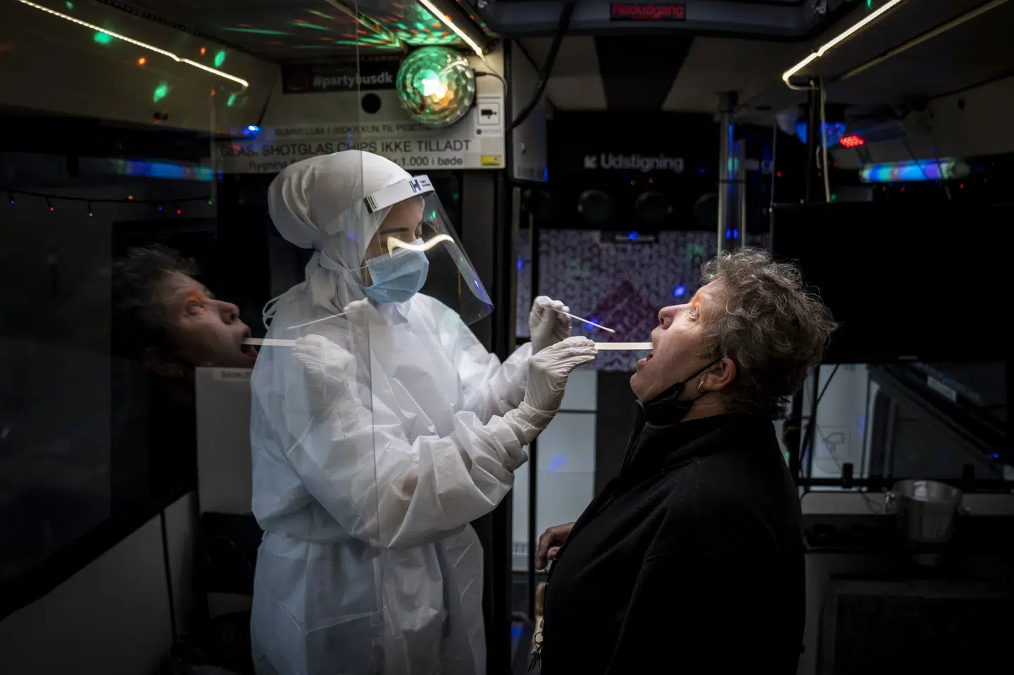En af de borgere, der er blevet coronatestet i partybussen, er Kirsten. Mads Claus Rasmussen/Ritzau Scanpix