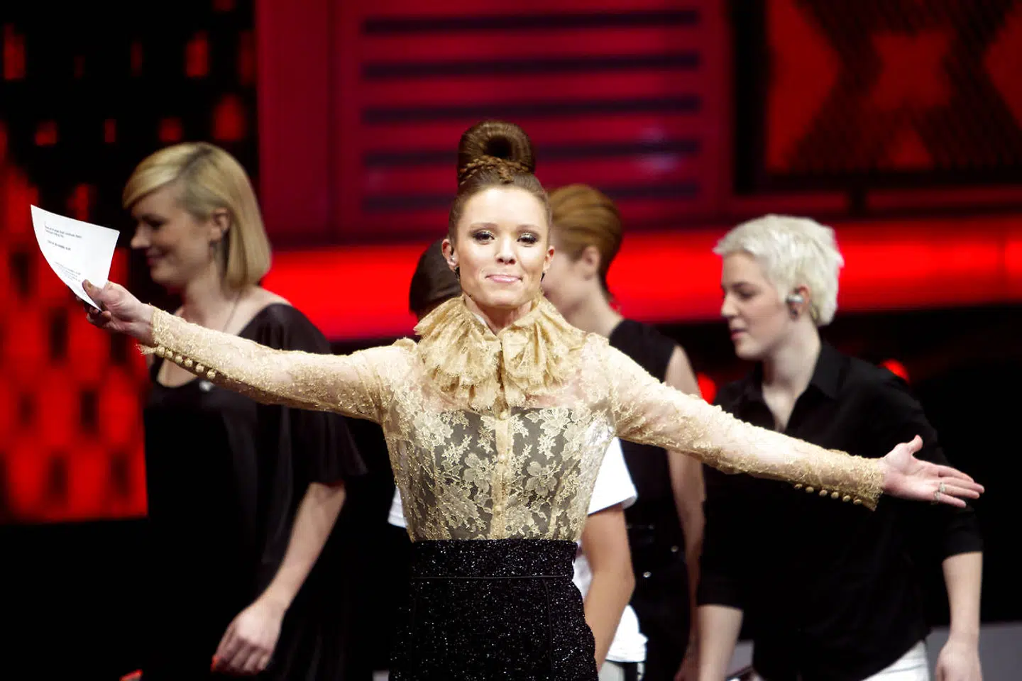 Lise Rønne da hun var 'X Factor' tilbage i 2011.