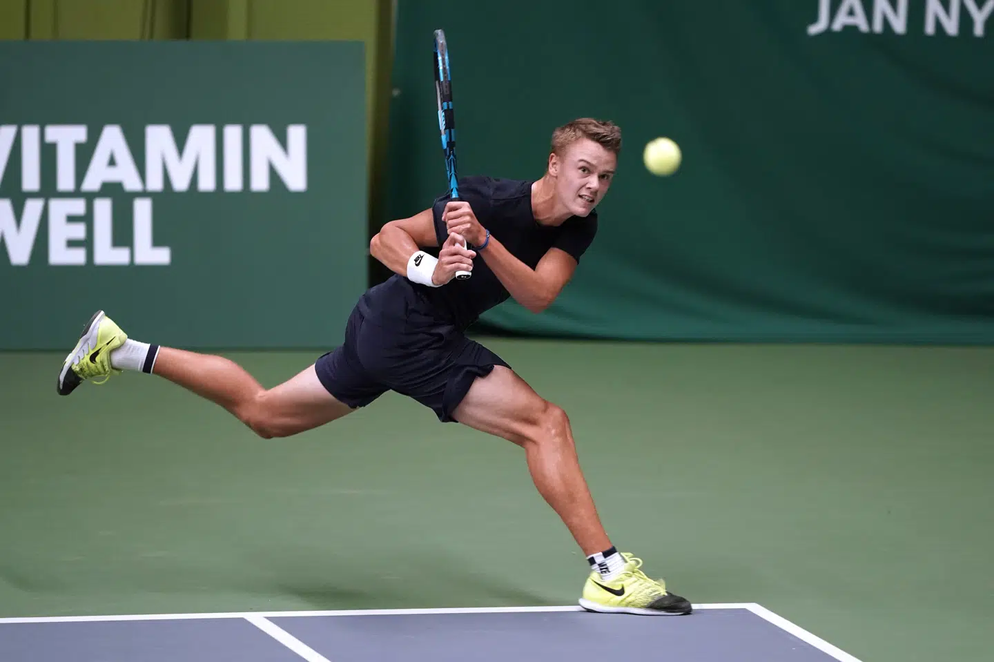 Holger Rune står foran sin ATP-debut. (Arkivfoto) Keld Navntoft/Ritzau Scanpix