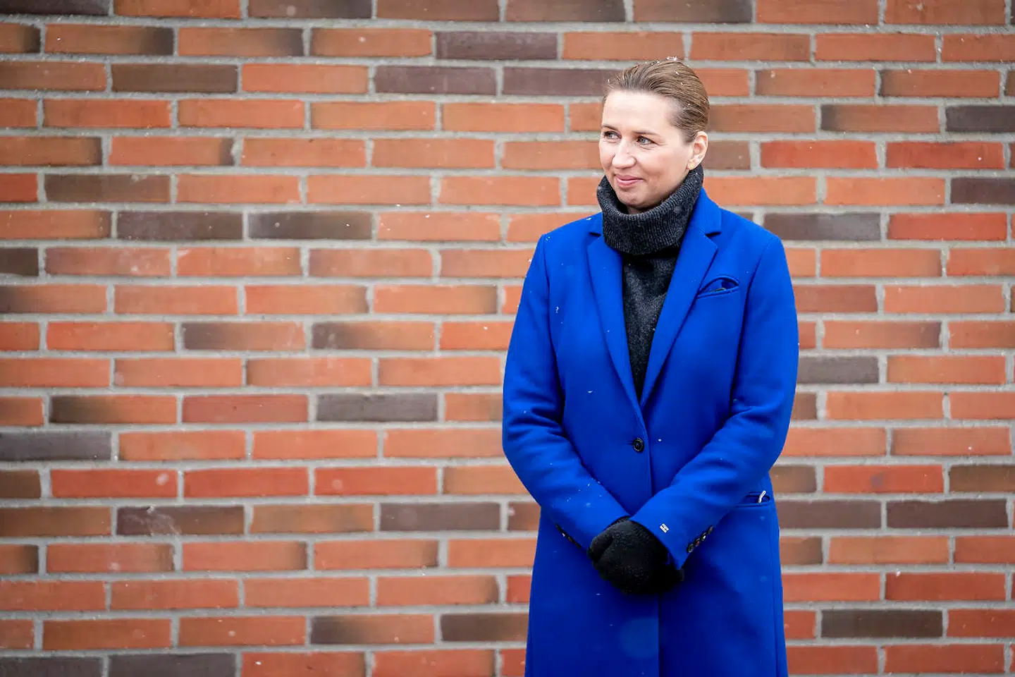 Statsminister Mette Frederiksen (S) besøger Allerslev Skole i Lejre Kommune på Sjælland 8. februar 2021. 0.-4. klasse kan fra i dag gå i skole igen. (Foto: Mads Claus Rasmussen/Ritzau Scanpix)