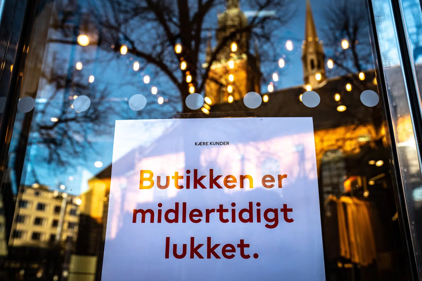 Nedlukningen af Danmark i december vurderes til at have været med til at give et fald i beskæftigelsen. (Arkivfoto) Emil Helms/Ritzau Scanpix