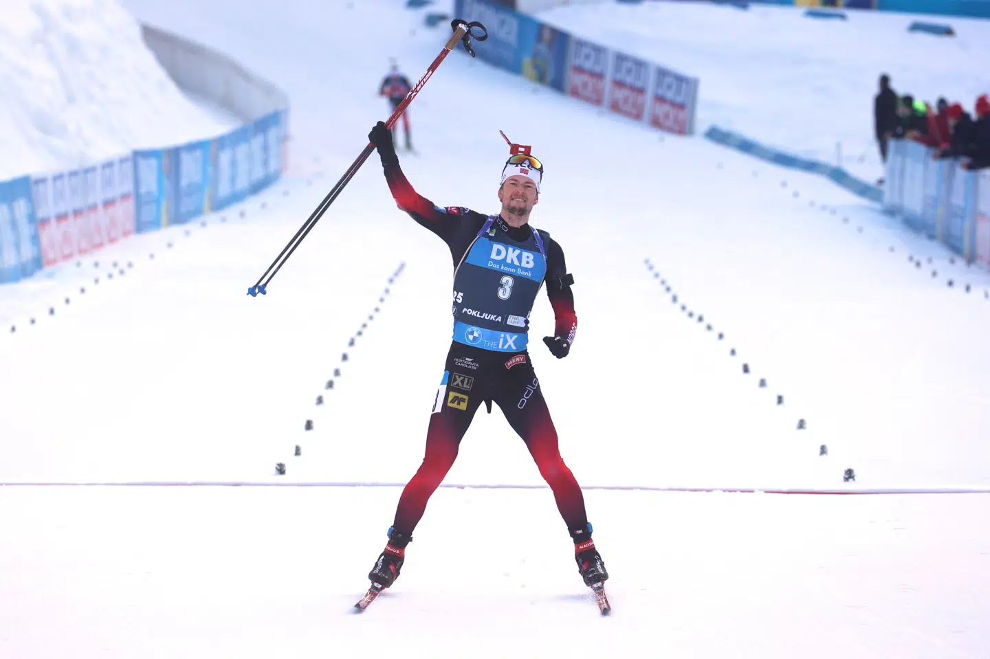 Sturla Holm Laegreid kunne ikke have drømt om en bedre afslutning på et i forvejen fantastisk VM for den 24-årige norske stjerne. Borut Zivulovic/Reuters