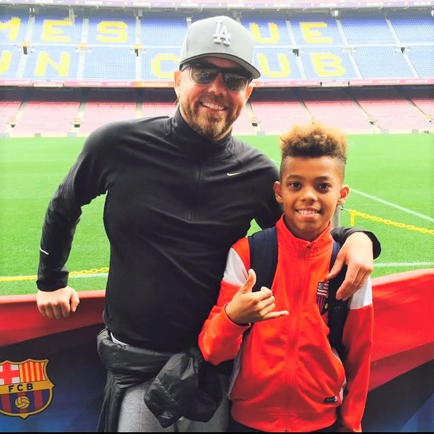 Soulshock er pavestolt af sin søn, Nicolaj. Her til optagelsesprøve hos FC Barcelona.