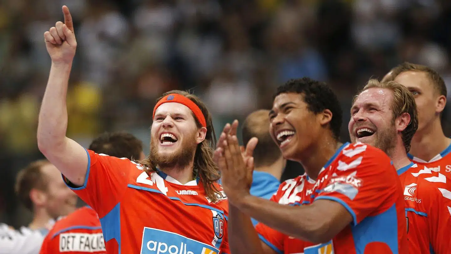 Mikkel Hansen og Mads Mensah Larsen spillede sammen i AGK. Nu bliver de genforenet i Aalborg Håndbold i sommeren 2022.