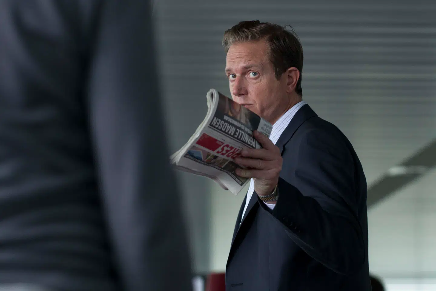 Peter Mygind i DRs dramaserie 'Borgen', som har åbnet mange døre for ham.