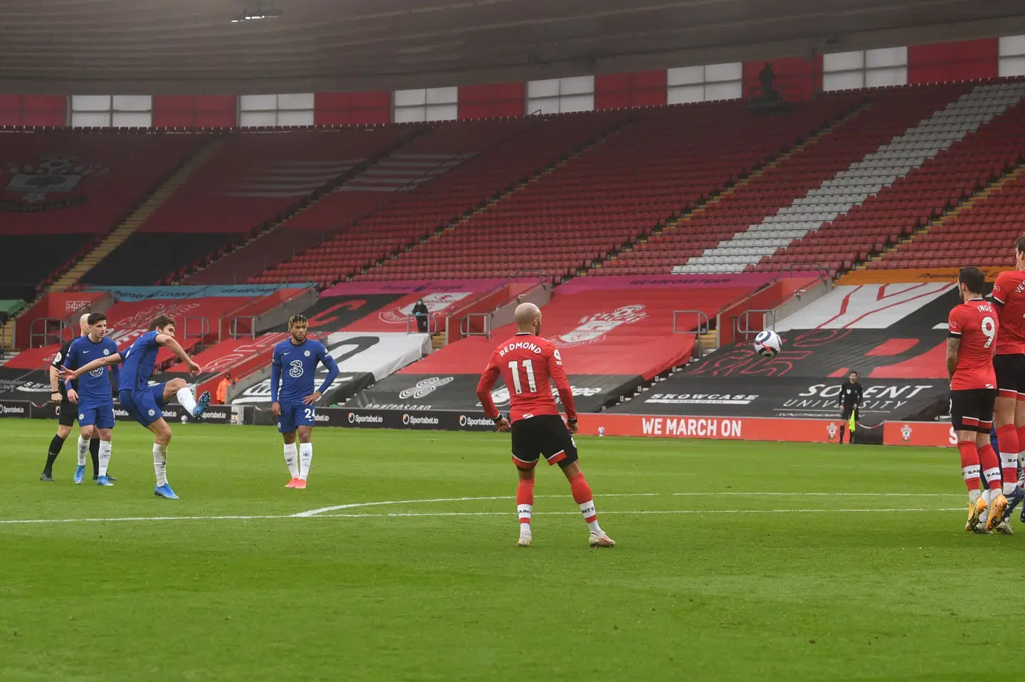 Southampton og Chelsea spillede lørdag 1-1. Neil Hall/Ritzau Scanpix