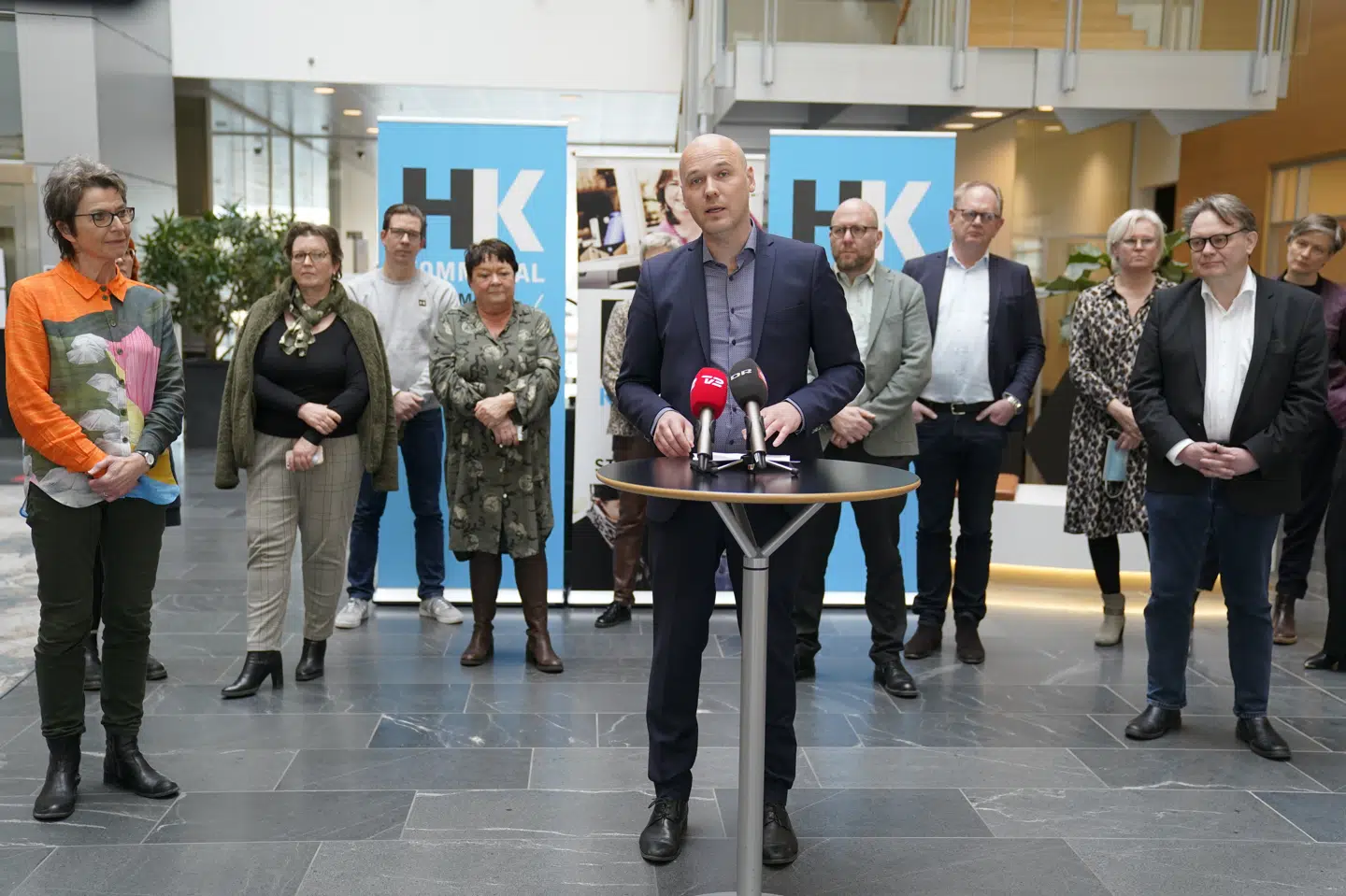 Chefforhandler for Danske Regioner - regionsrådsformand Anders Kühnau (S) har lørdag præsenteret overenskomst, der er gældende frem til 2023 (Foto: Martin Sylvest/Ritzau Scanpix) Martin Sylvest/Ritzau Scanpix