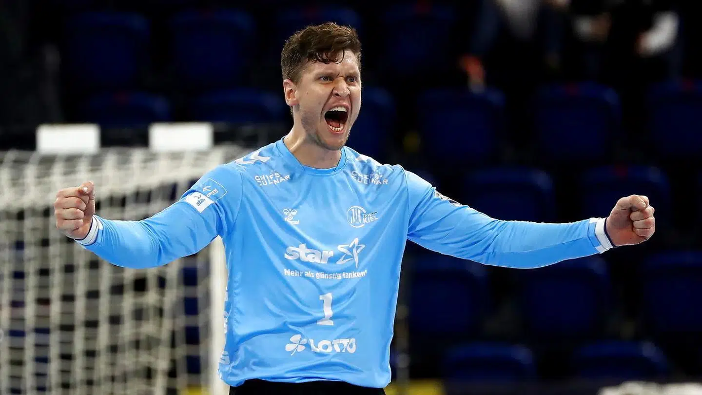 Niklas Landin ønsker at fortsætte hos tyske Kiel. (EPA/Martin Rose / POOL)