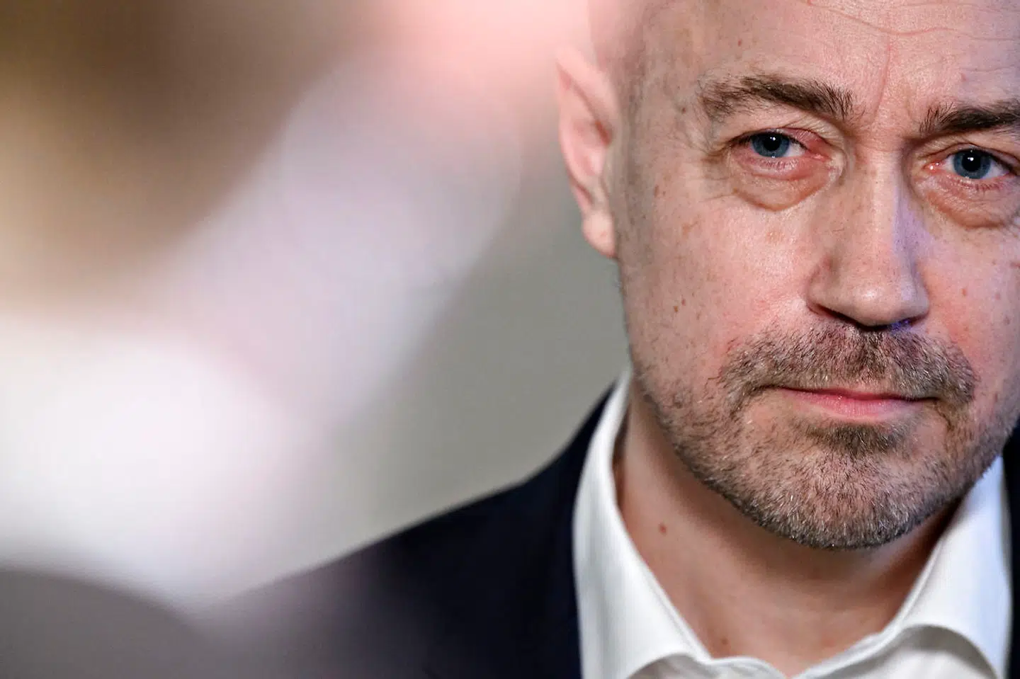 Sundhedsminister Magnus Heunicke (S), da sundhedsministeren, justitsministeren, børne- og undervisningsministeren, KL og Danske Regioner holder doorstep om en styrket fremtidig testindsats for covid-19, i Folketinget foran Landstingssalen på Christiansborg i København, onsdag den 17. februar 2021.. (Foto: Philip Davali/Ritzau Scanpix)