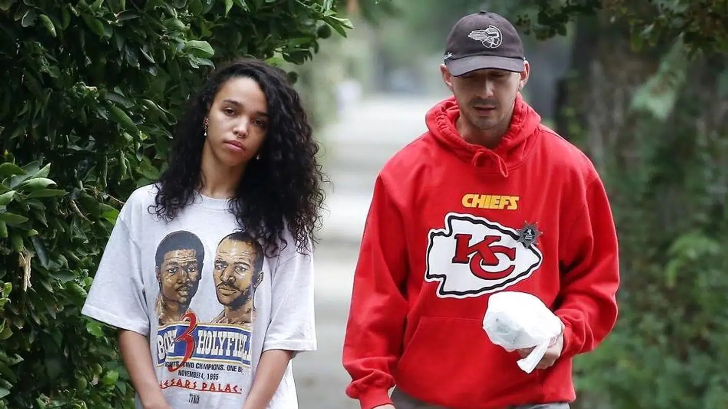 FKA Twigs og Shia LaBeouf fotograferet sammen for et par år siden.