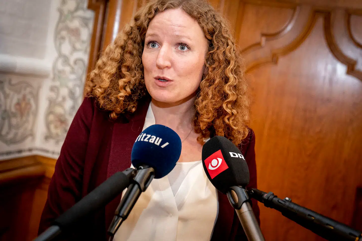 Rosa Lund (EL) kan ikke forsvare, at de folkevalgte giver sig selv en lønstigning, mens de offentlige ansatte må udvise mådehold, da de skulle forhandle nye overenskomster. (Foto: Mads Claus Rasmussen/Ritzau Scanpix)