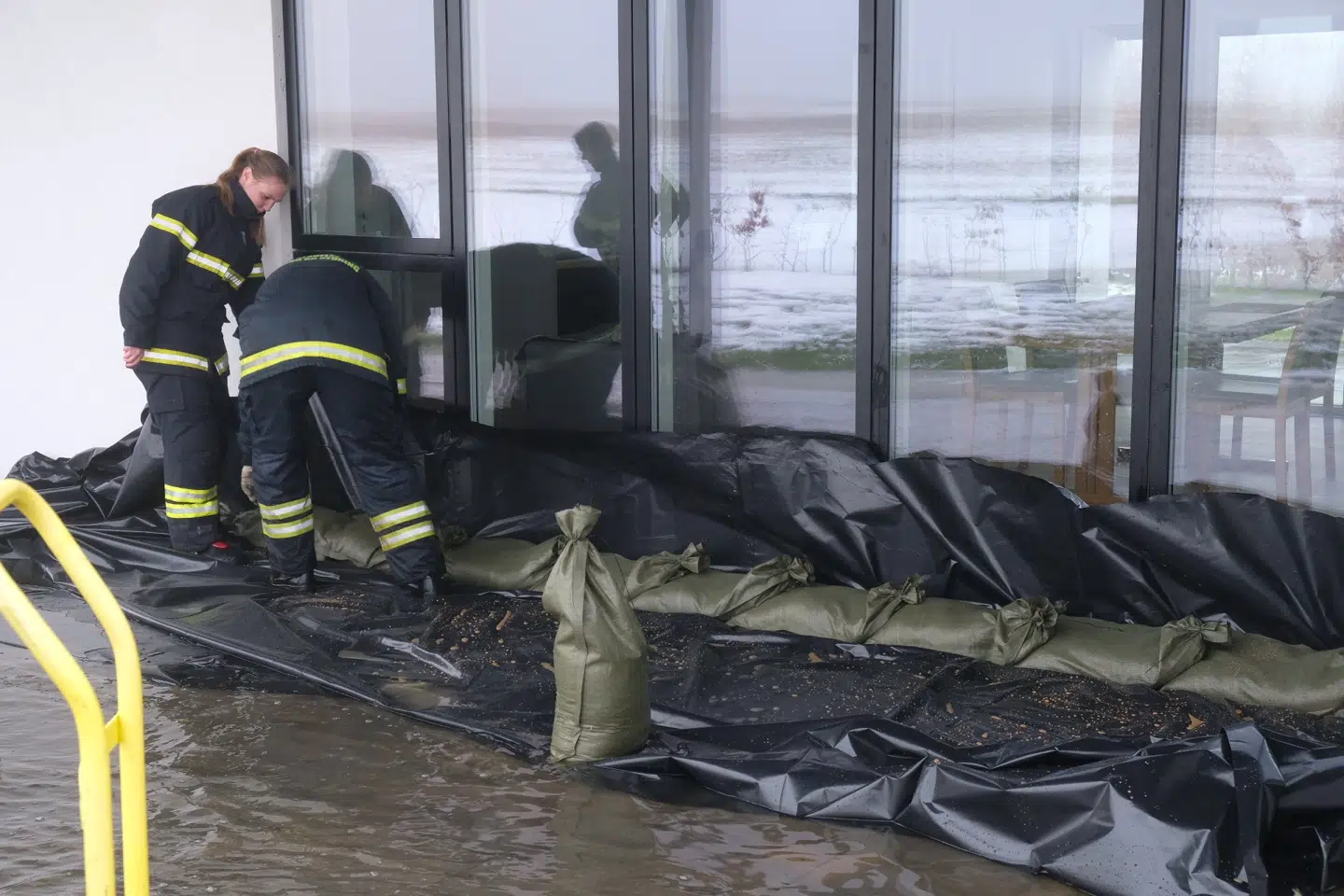 Beredskabet kom på arbejde i Slagelse.