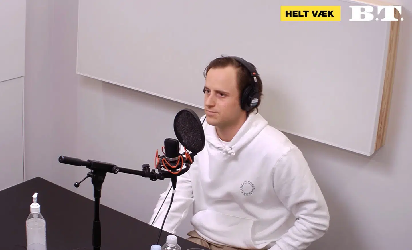 Christian Arnstedt på besøg i B.T.s podcast-studie.