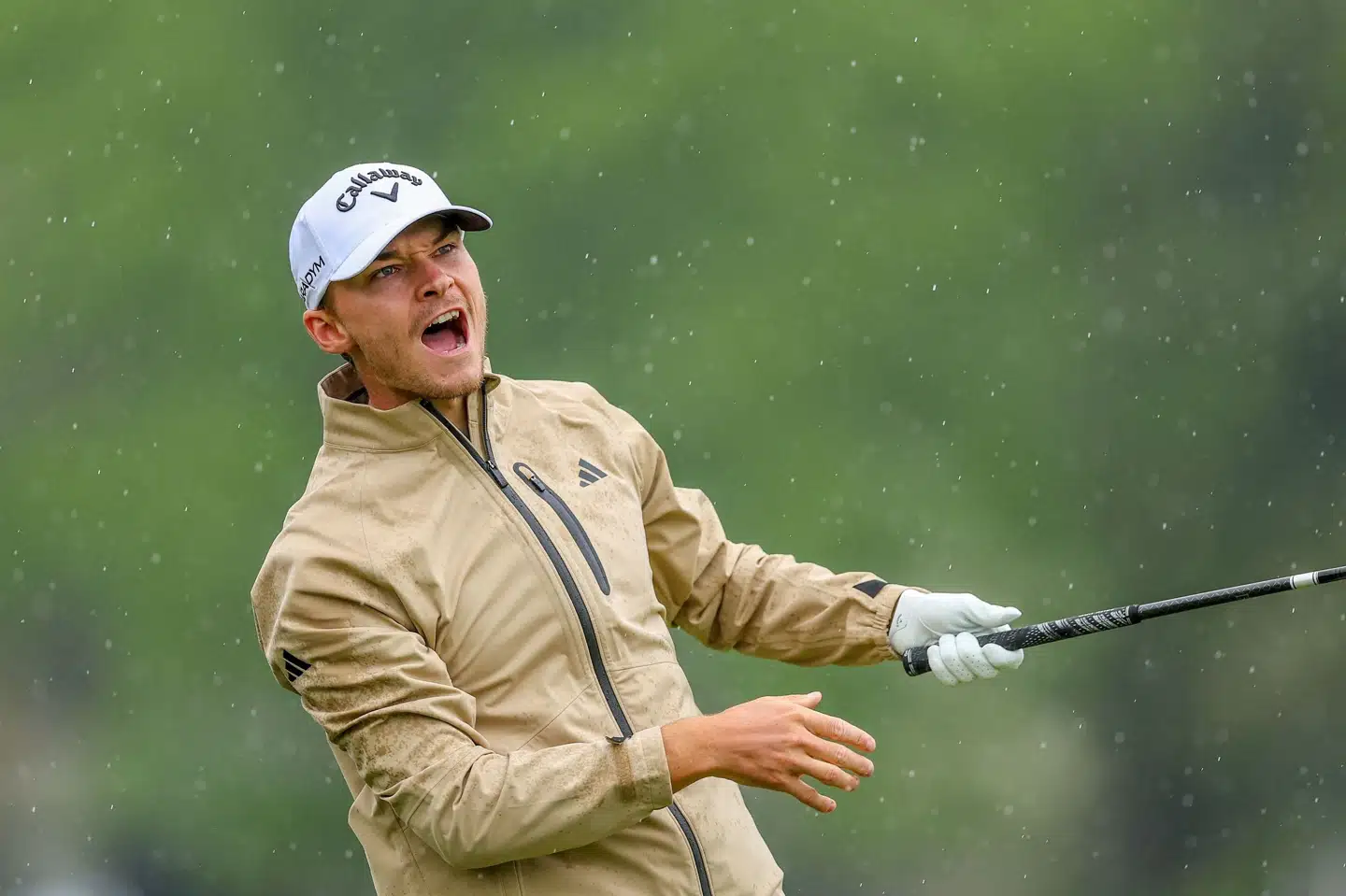 Det var ikke alle slag, der sad lige godt for Nicolai Højgaard i tredje runde af PGA Championship. Andrew Redington/Ritzau Scanpix