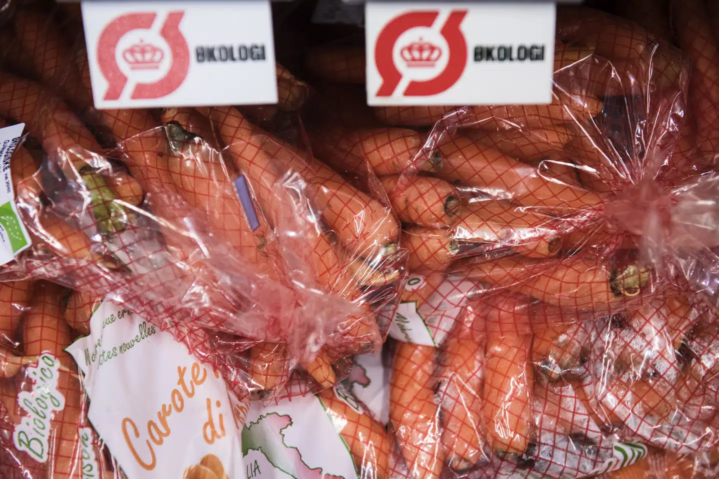 Gulerødder er den fødevare, som flerst danskere vælger i økologisk form. (Arkiv) Ida Marie Odgaard/Ritzau Scanpix