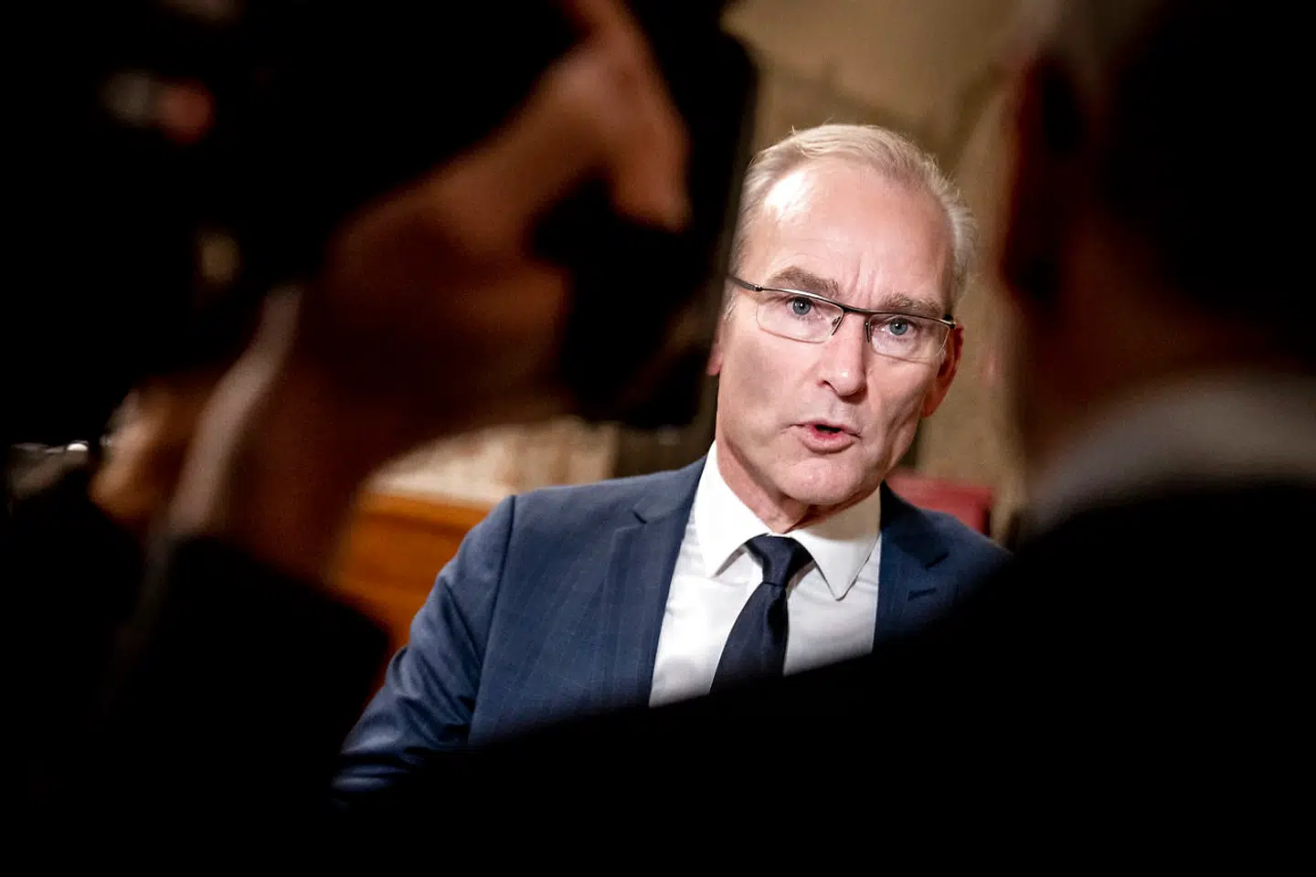 Per Larsen (K) før samråd i Miljø- og Fødevareudvalget med minister for fødevarer, fiskeri, ligestilling og minister for nordisk samarbejde om aflivning af alle mink i Danmark før lovhjemmel var sikret, i Landstingssalen på Christiansborg i København 17. november 2020. (Foto: Mads Claus Rasmussen/Ritzau Scanpix)