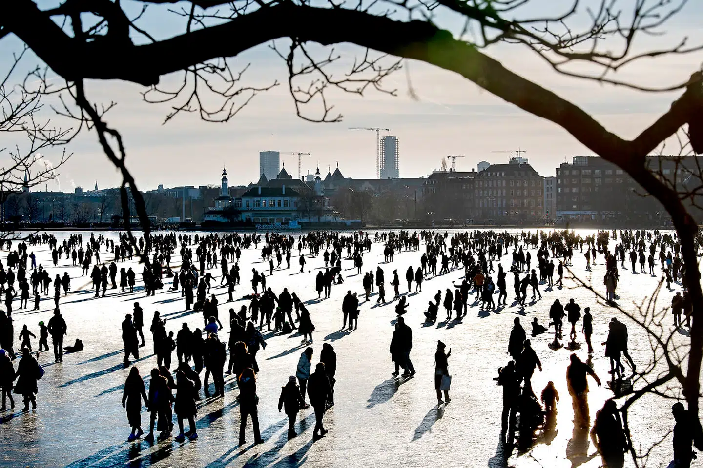 Søerne i København søndag 14. februar 2021.