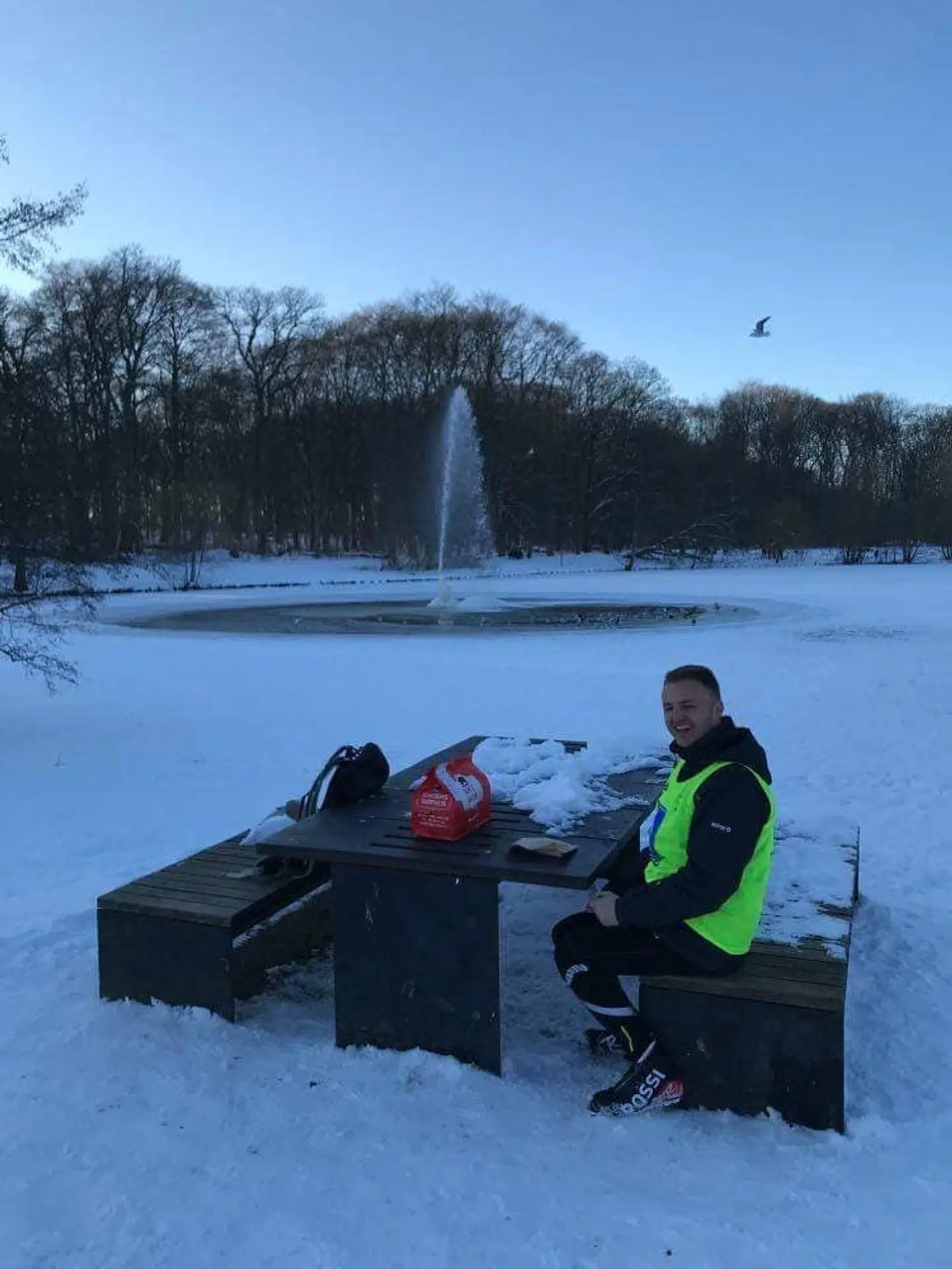 Efter 27 kilometer har man fortjent en burger.