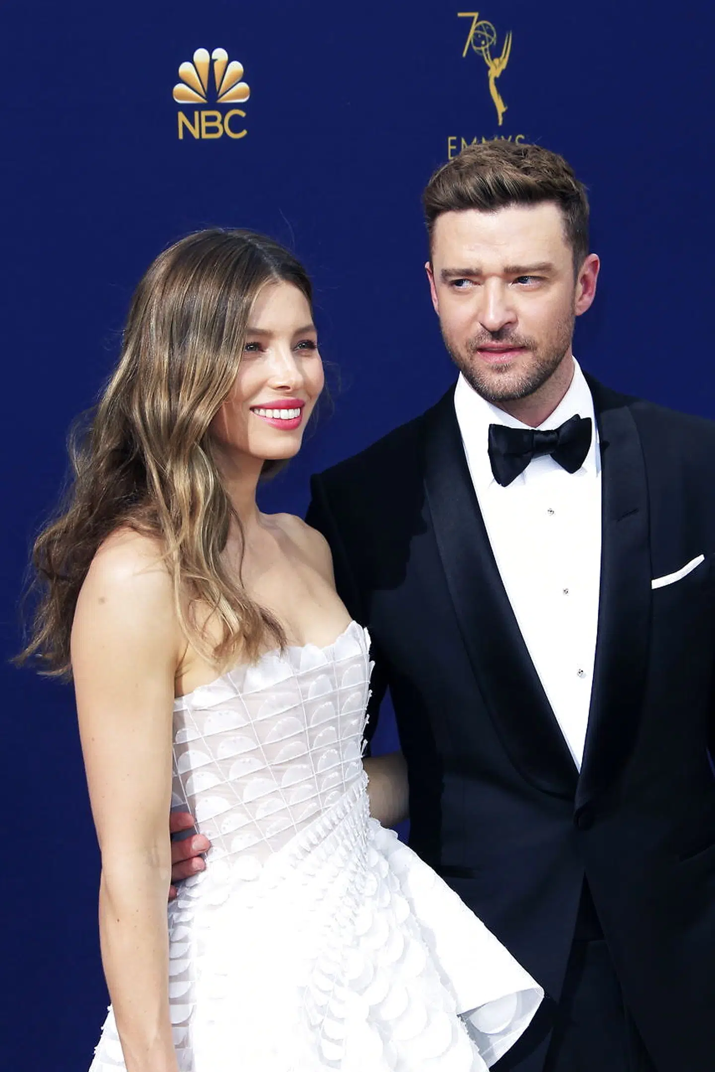 Jessica Biel og Justin Timberlake til Emmy Awards i 2018.