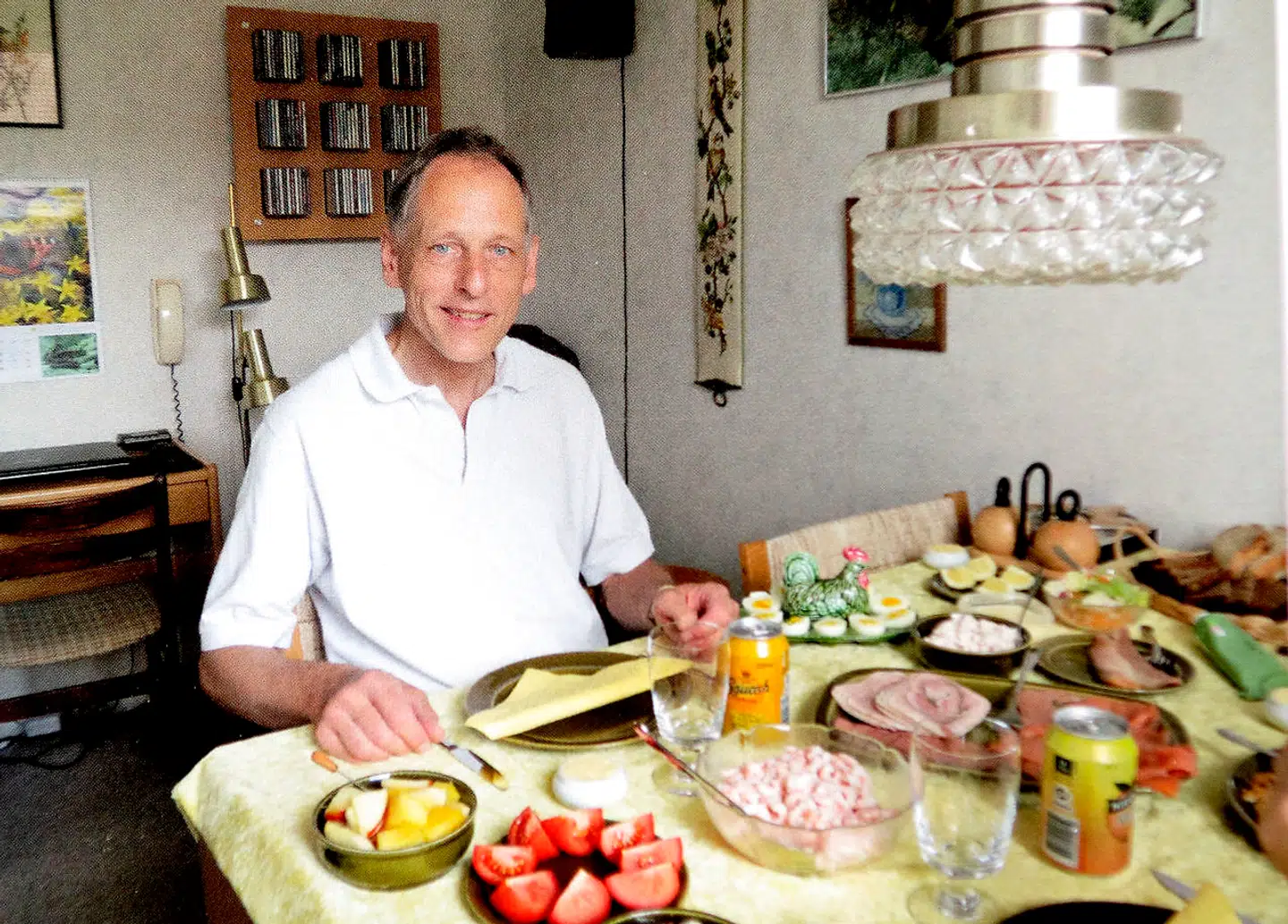Flemming Heller i sin lejlighed på Amager, hvor han boede indtil sin død. (Privatfoto)
