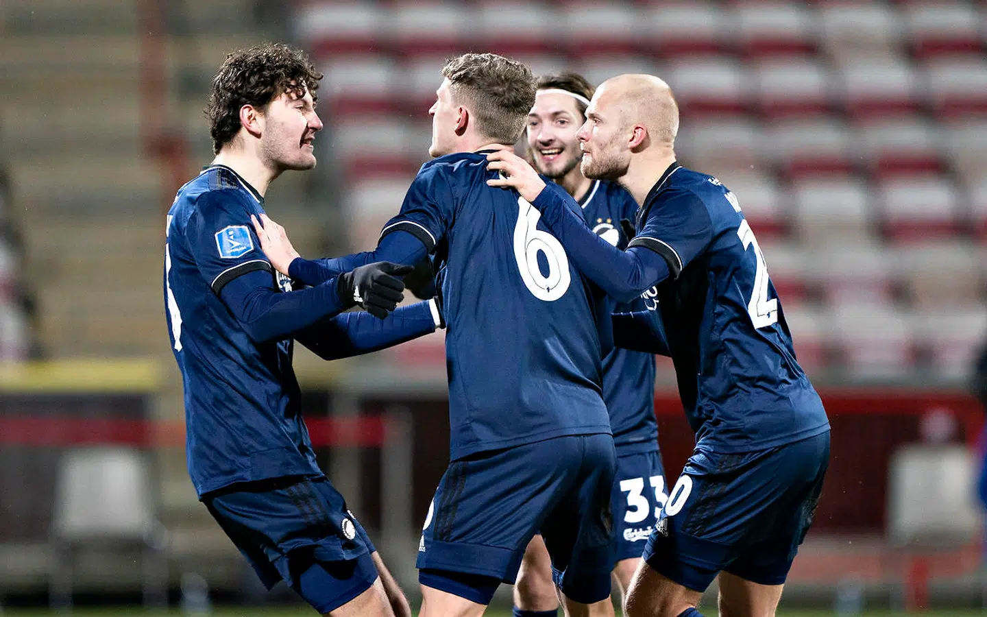 FC Københavns Jens Stage reducerer til 1-2 i 3F Superliga-kampen mellem AaB og FC København på Aalborg Portland Park, onsdag den 3. februar 2021.
