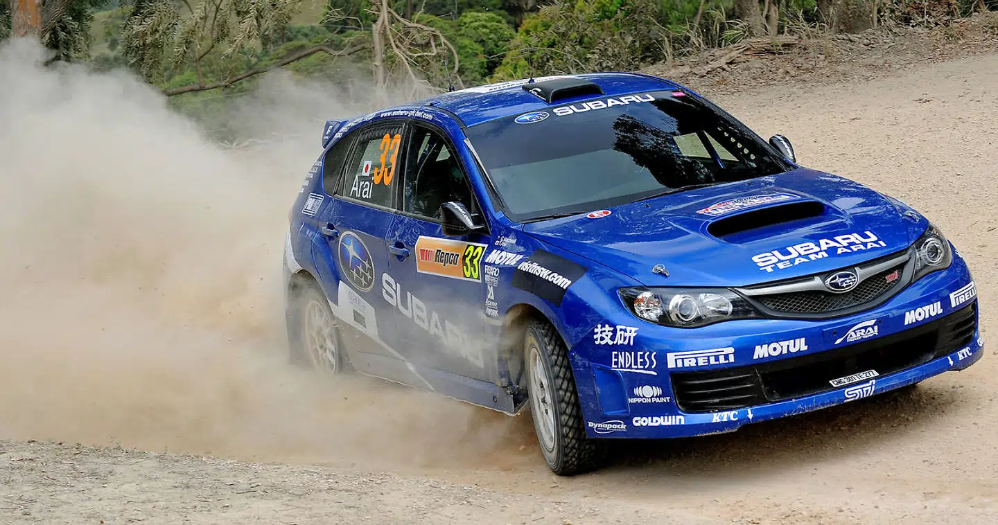 Subaru Impreza er en ikonisk bil i rally. Den norske rallykører Petter Solberg vandt VM i rally i 2003 i modellen. Bilen på billedet er ikke den omtalte i artiklen.
