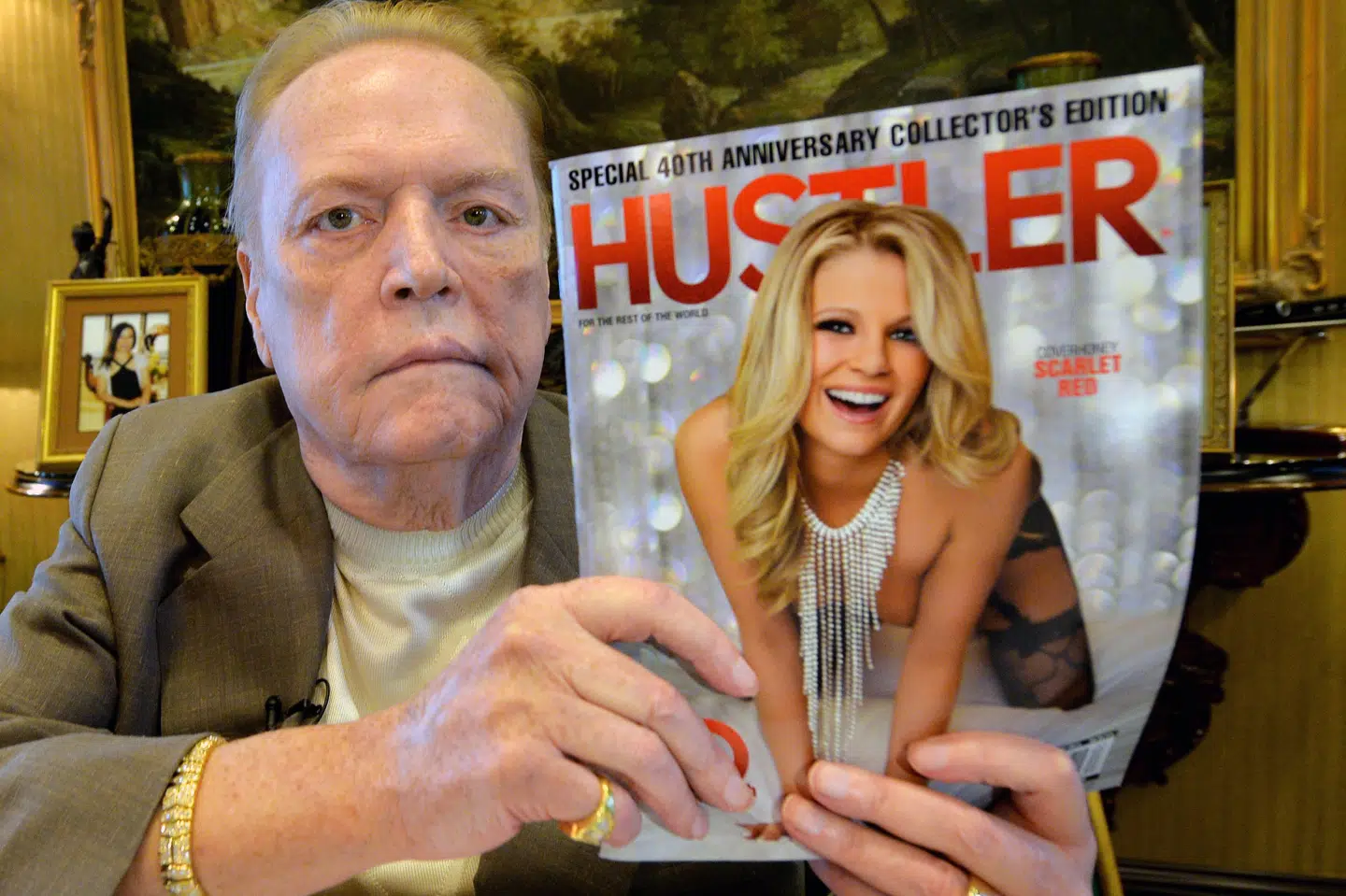 Larry Flynt ejede blandt andet magasinet Hustler. (Arkivfoto.) Mark Ralston/Ritzau Scanpix