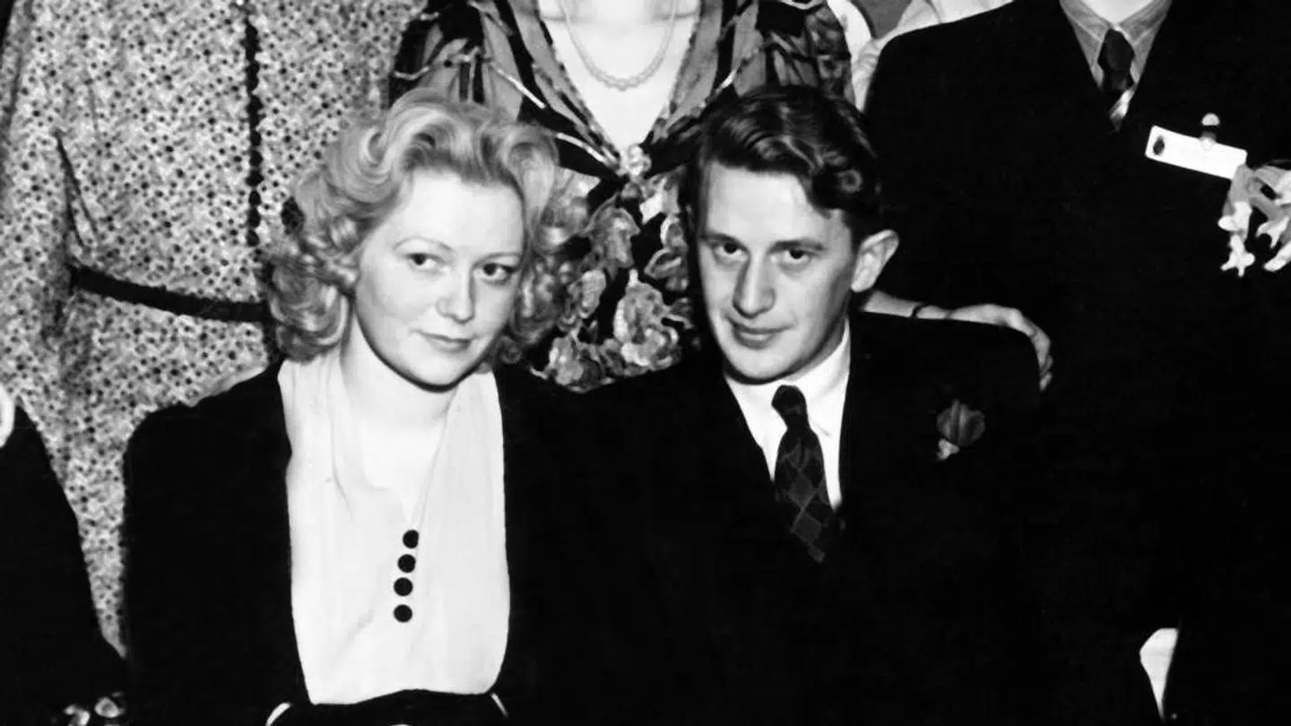 Erhard Jakobsen ved sit bryllup i 1941 med Kate.