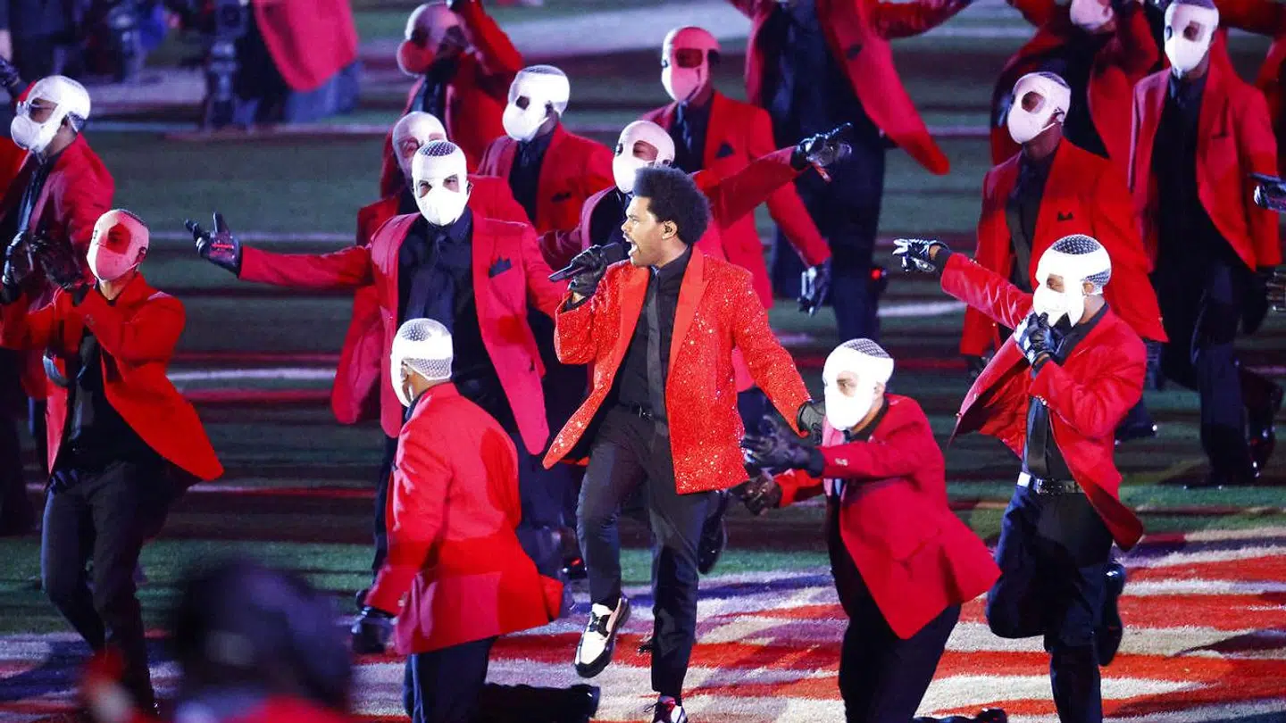 The Weeknd under årets Halftime Show.