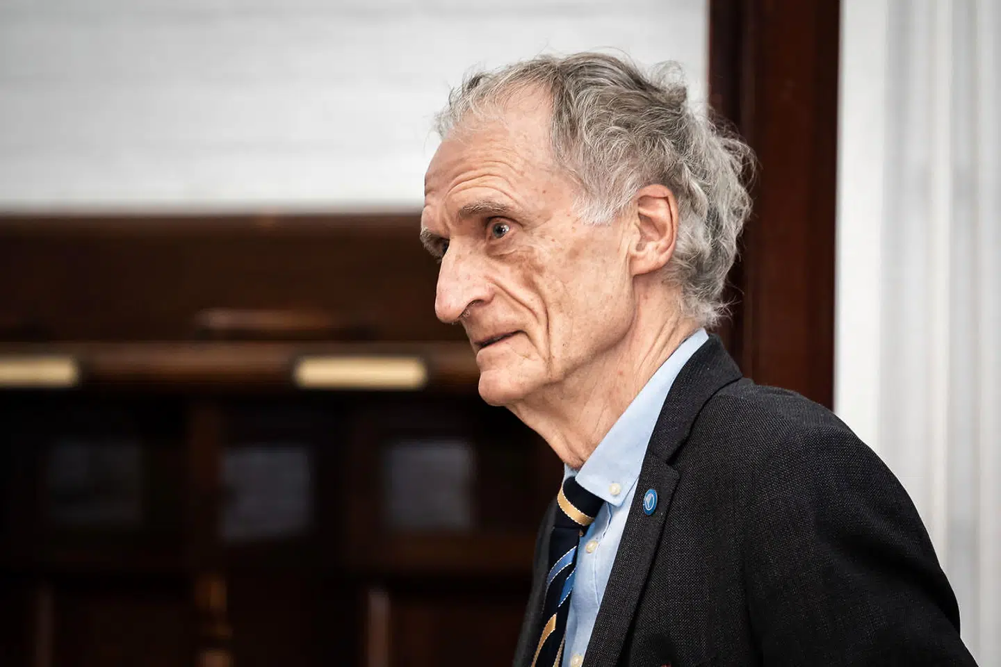 Bertel Haarder ankommer til Venstres gruppemøde i Fællessalen på Christiansborg tirsdag 2. februar 2021.