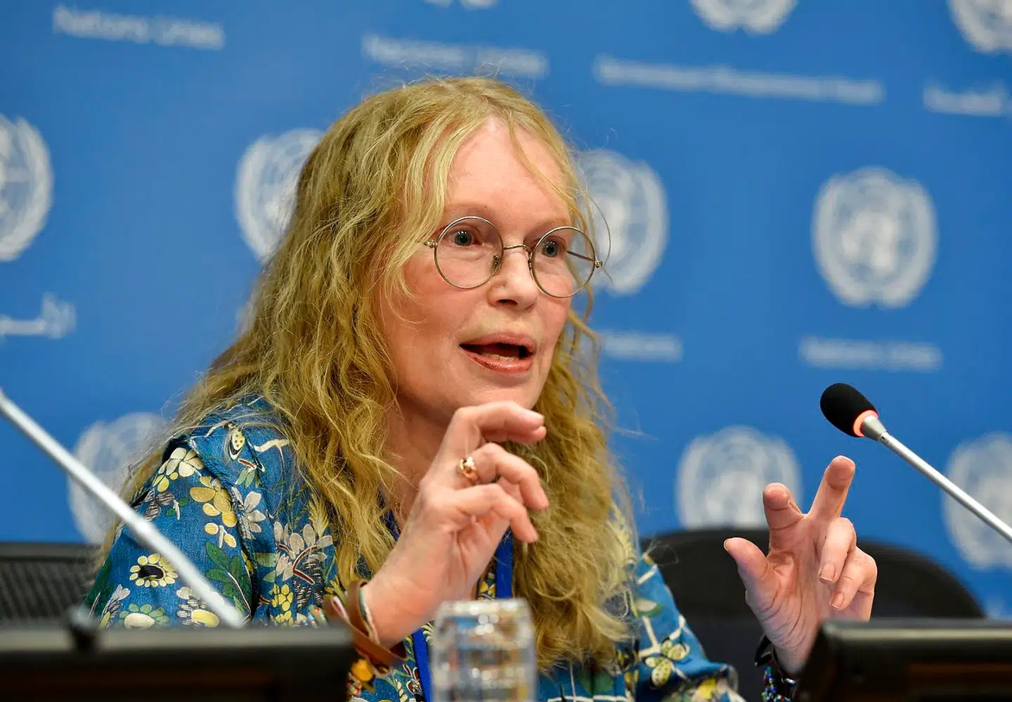 Mia Farrow, Woody Allens ekskone, har beskyldt ham for at have misbrugt sin datter Dylan Farrow. AFP PHOTO/Stan HONDA. STAN HONDA / AFP