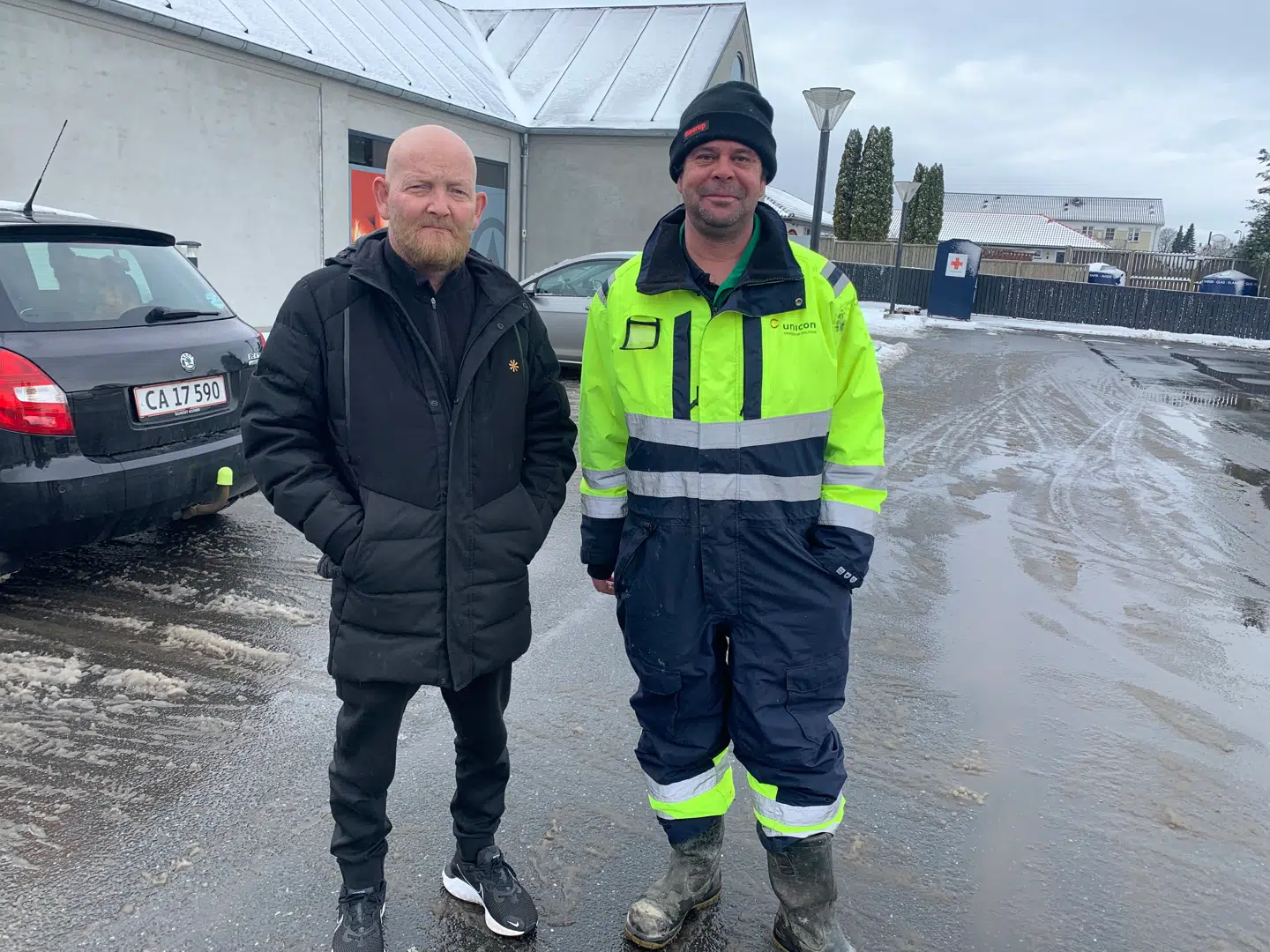 Dybt latterligt og til grin at politianmelde de fremmødte til velkomsten af Nikolaj Jacobsen, mener thurinerne Jan Olsen og Kenneth Daugaard.Foto: Jens Anton Havskov