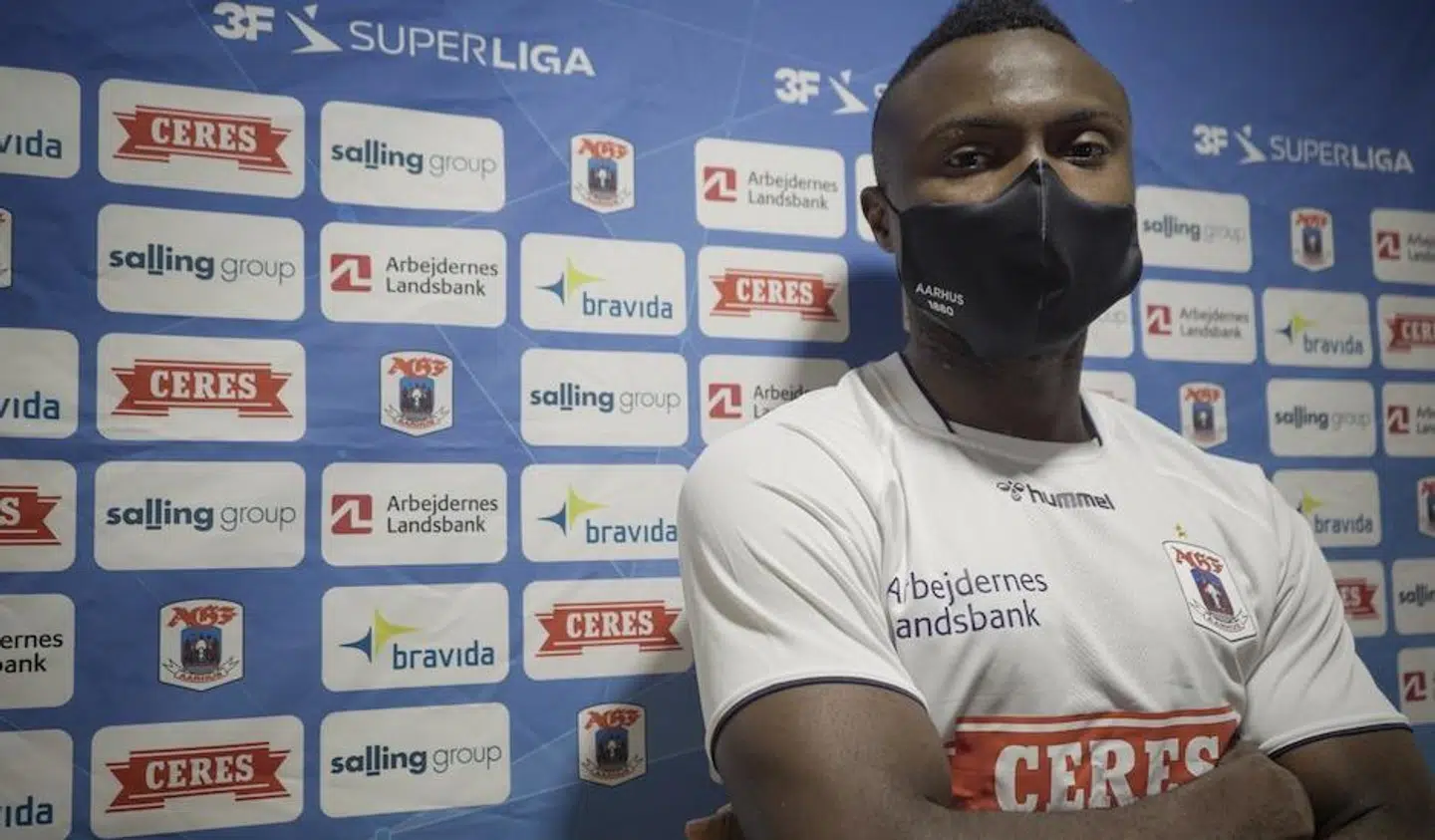 Bubacarr Sanneh, da han for nylig blev præsenteret i AGF