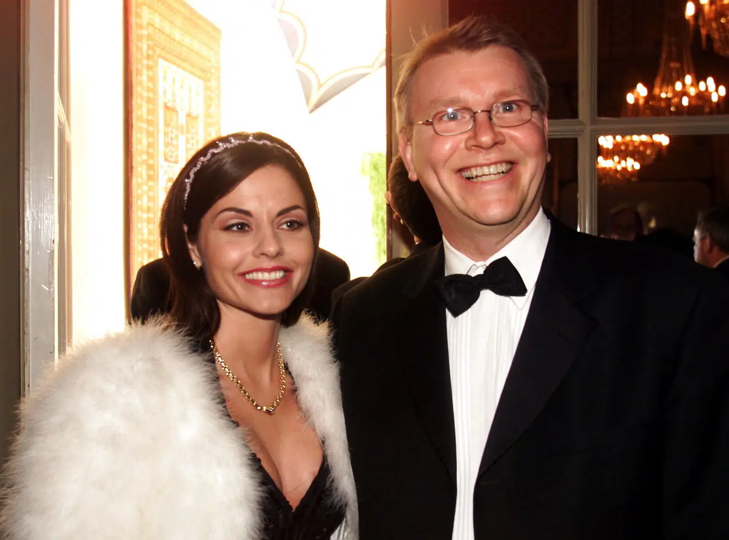 Maria Hirse med rigmanden Peter Asschenfeldt, som hun har datteren Victoria med.