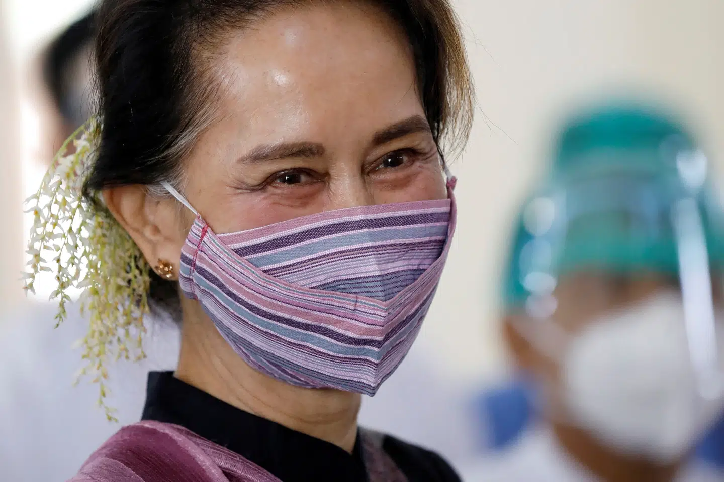75-årige Aung San Suu Kyi er Myanmars de facto-leder. Nu er hun imidlertid blevet anholdt. (Arkivfoto) Thar Byaw/Reuters