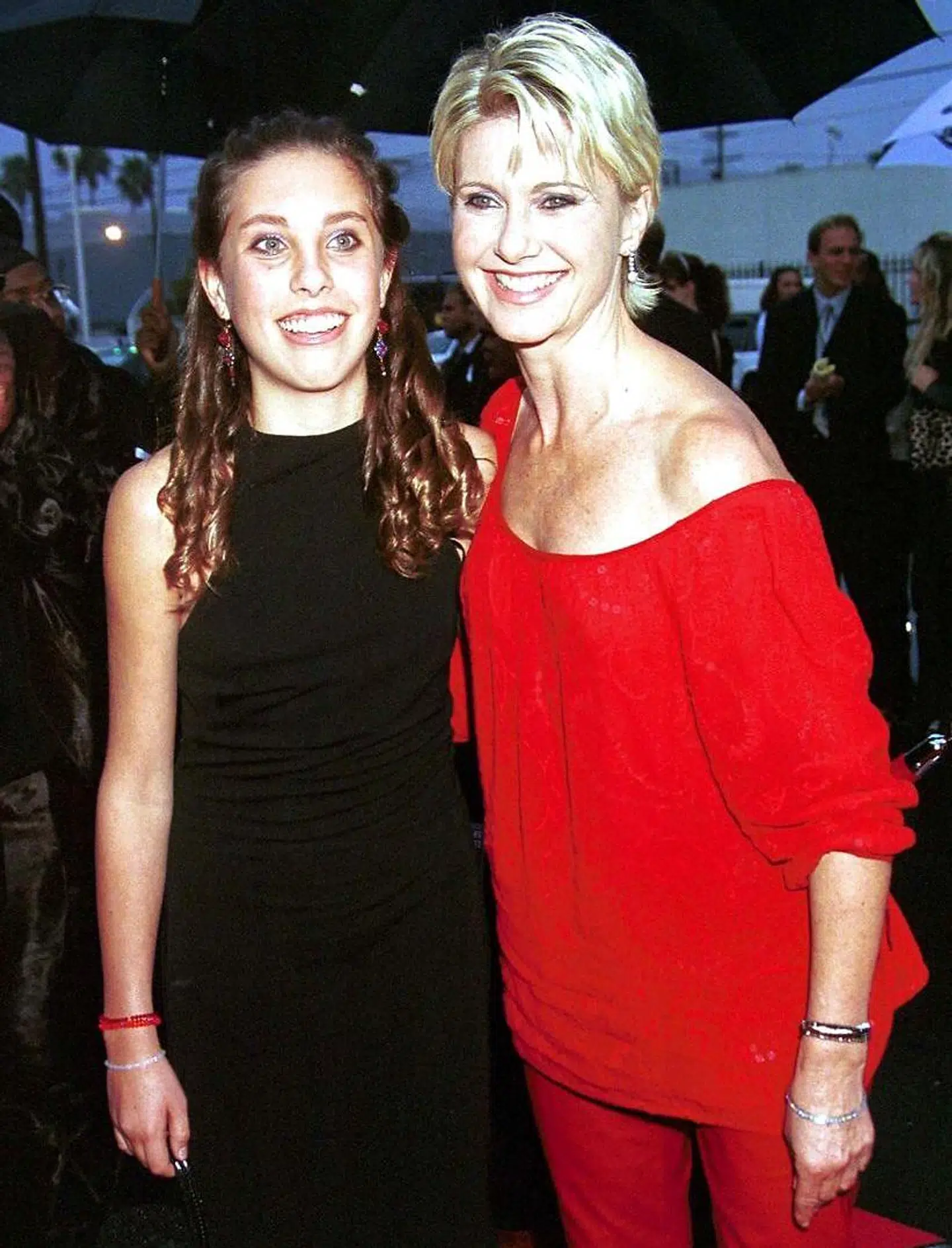 Olivia Newton-John og hendes datter Choe i 2000.