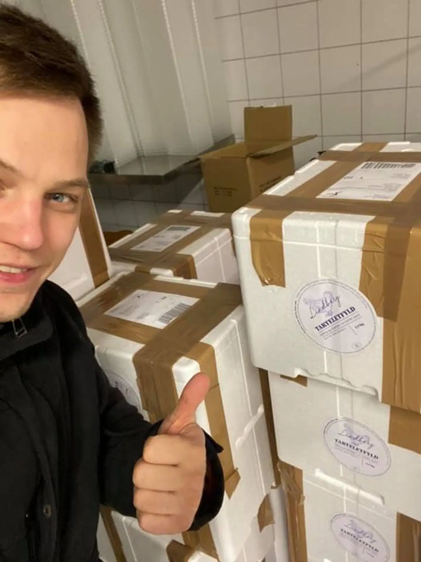 Tarteletterne blev sendt ud som frostvarer.