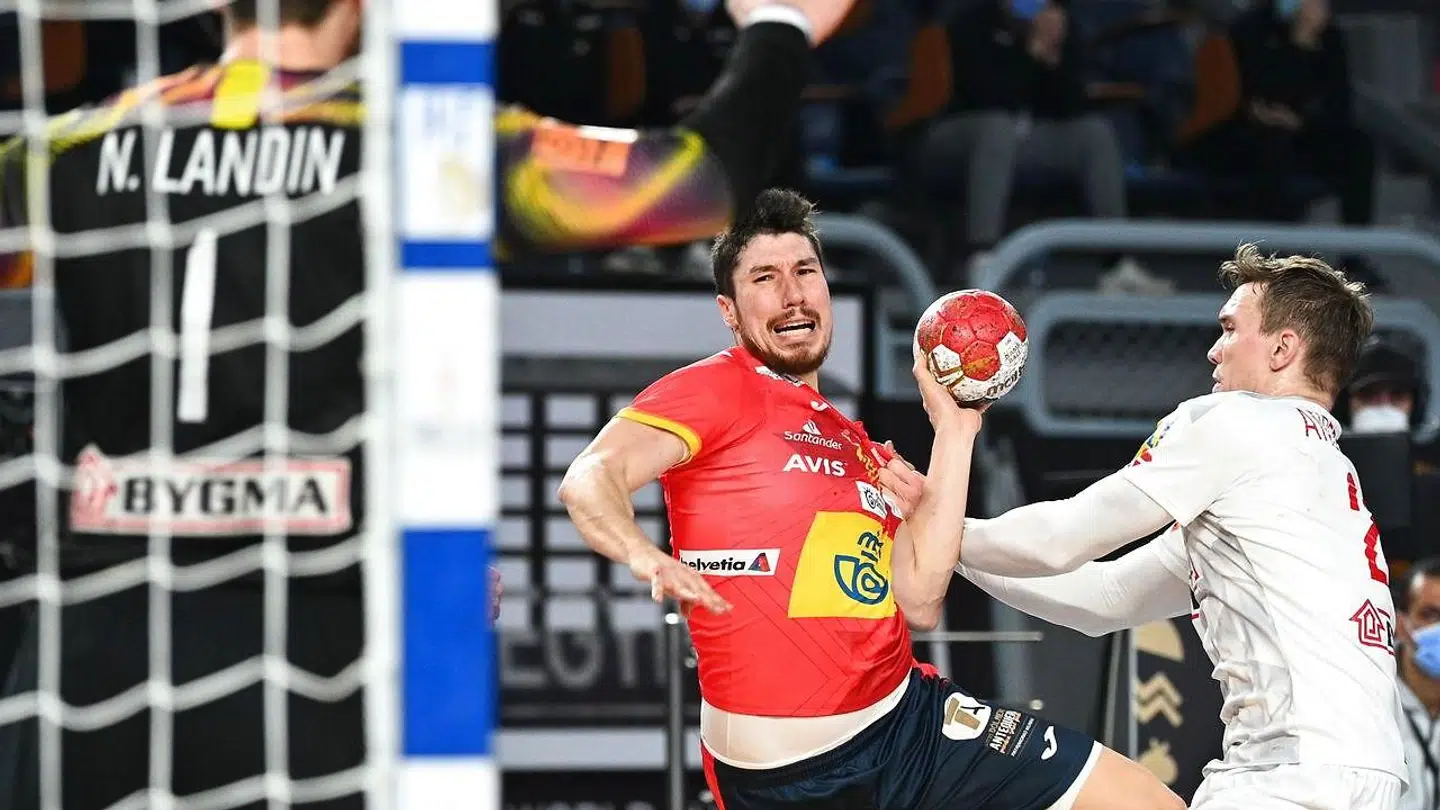 Danmark slog Spanien med 35-33 fredag aften.