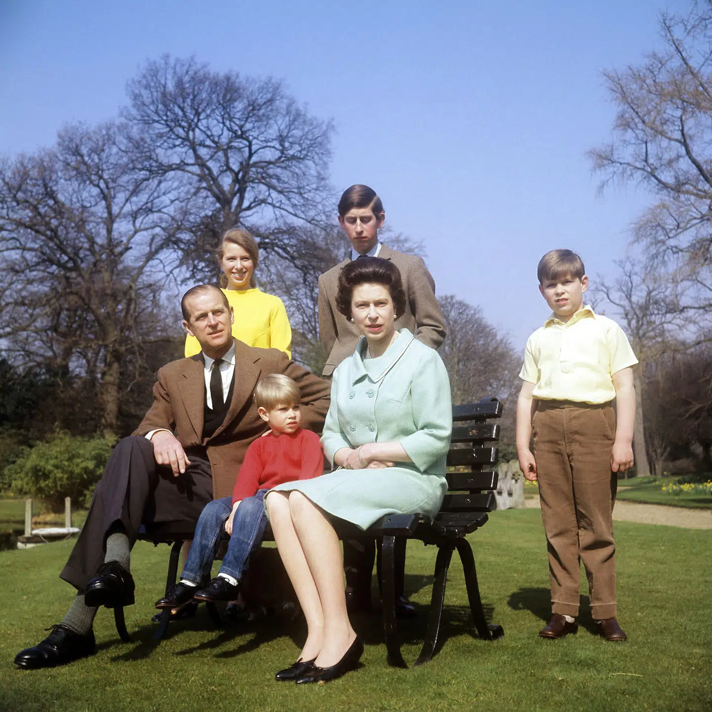 Her den kongelige familie, som den så ud, da 'Royal Family' blevet optaget i slutningen af 60erne.