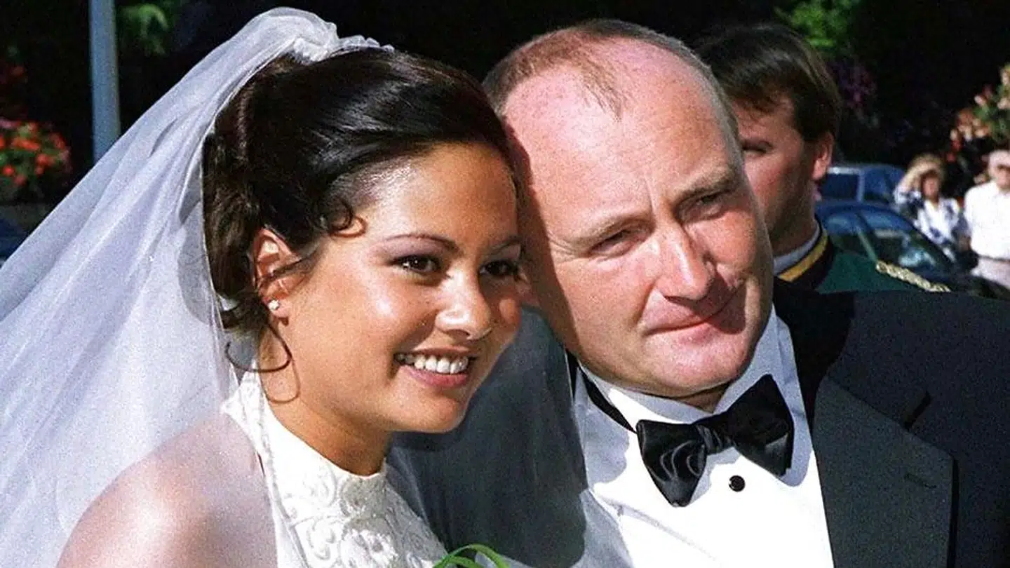 Phil Collins og Orianne Cevey blev gift i juli 1999.