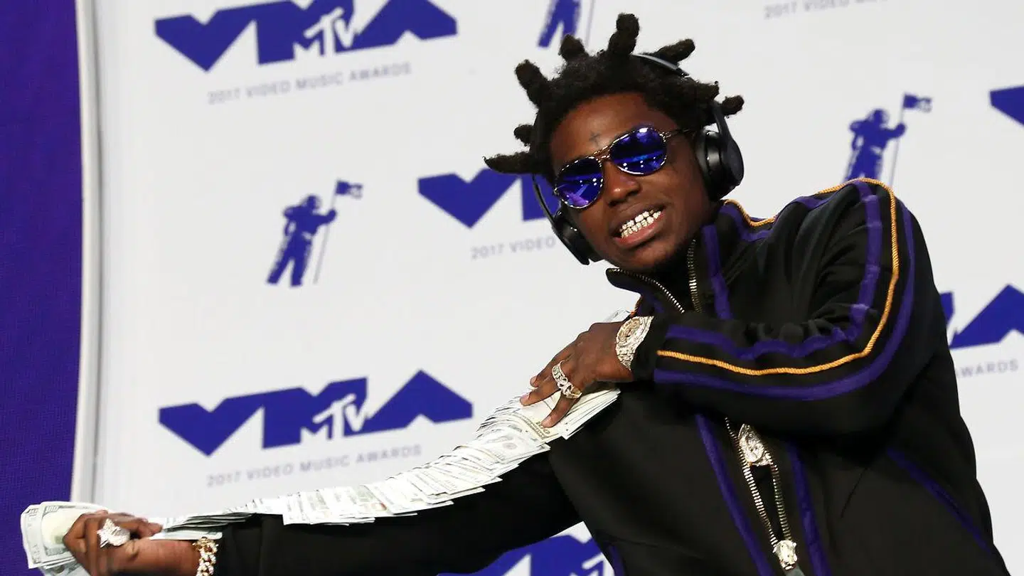 Kodak Black ankommer til MTV Video Music Awards i 2017.