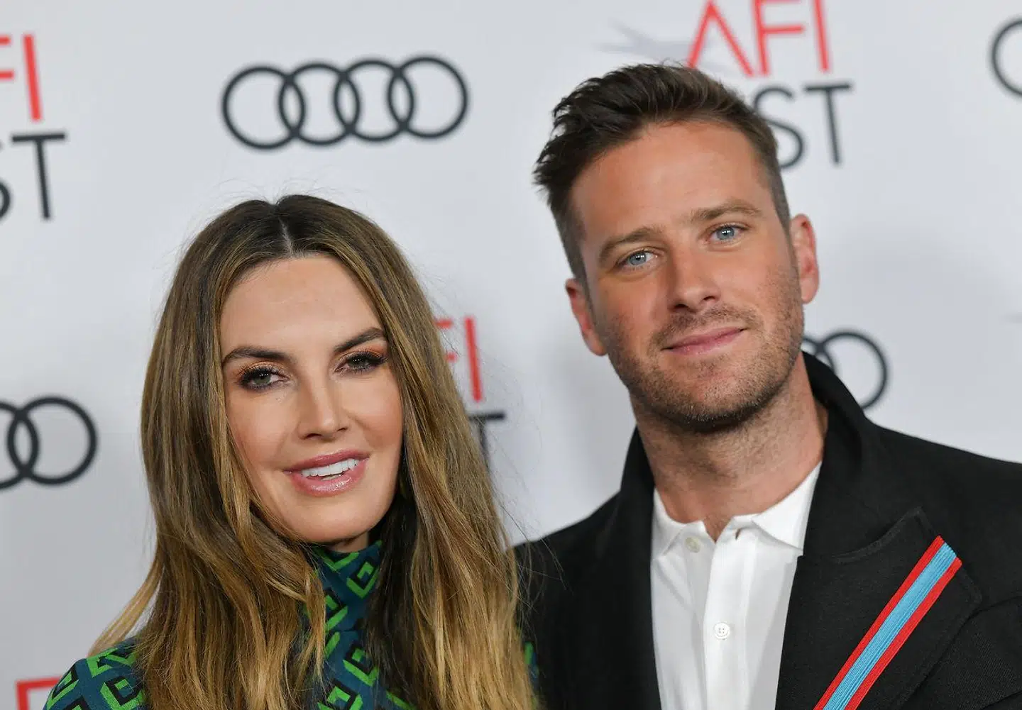 Skuespiller Armie Hammer med sin ekskone Elizabeth Chambers i et arkivfoto.