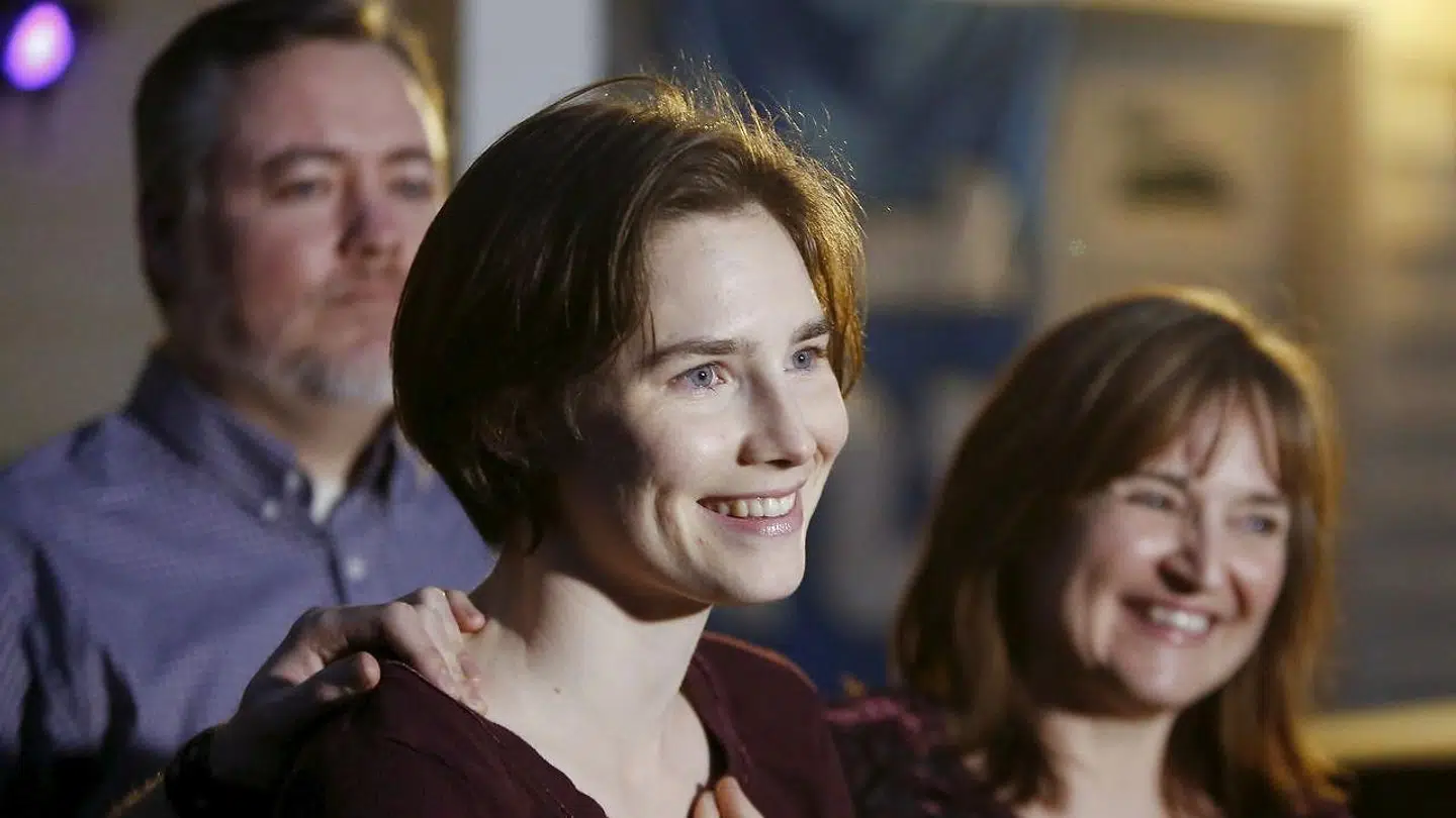 Amanda Knox, da hun i 2015 blev frikendt for mordet.
