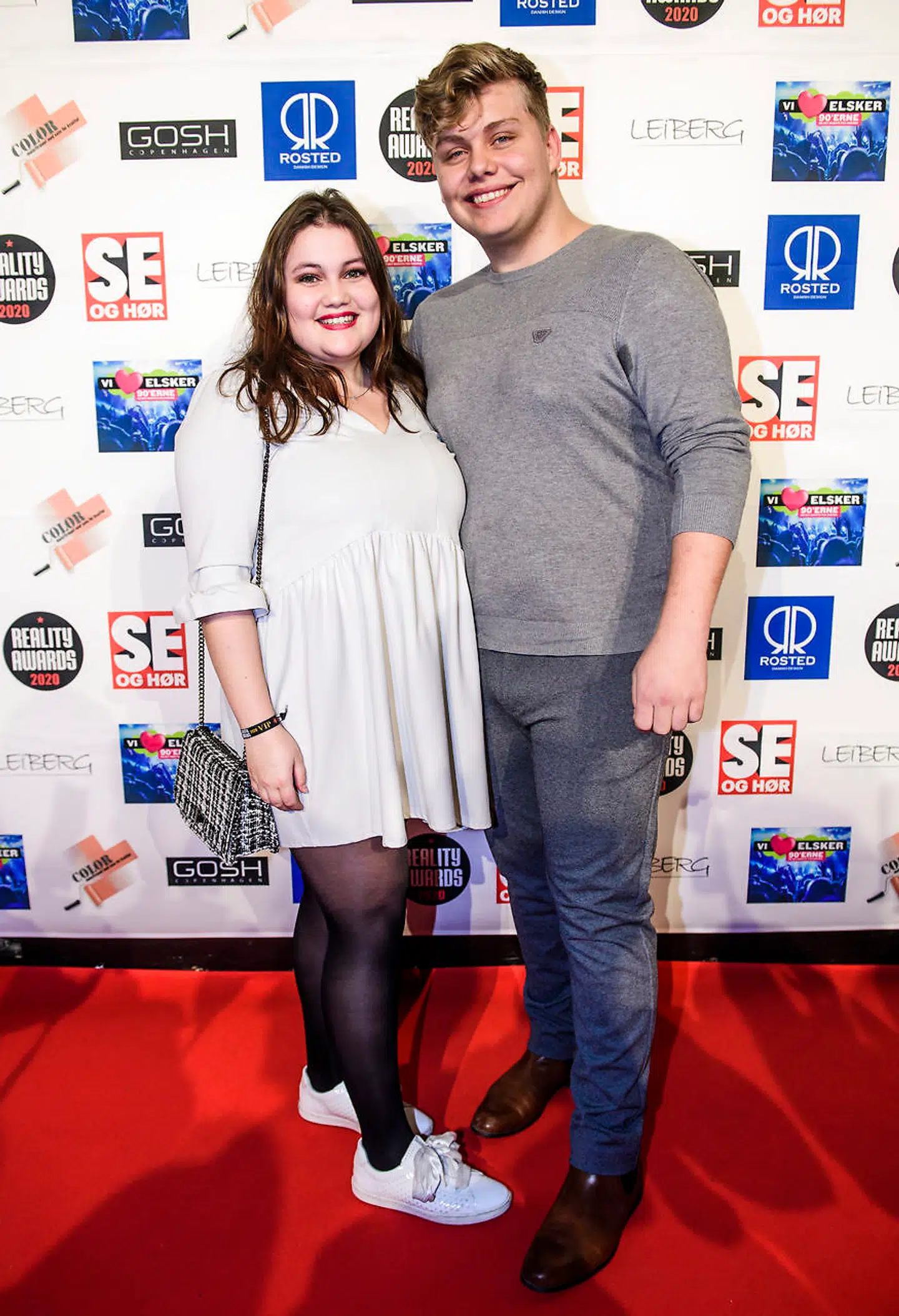 Stephanie og kæresten Jeff til Reality Award i januar 2020. Foto Jonas Olufson