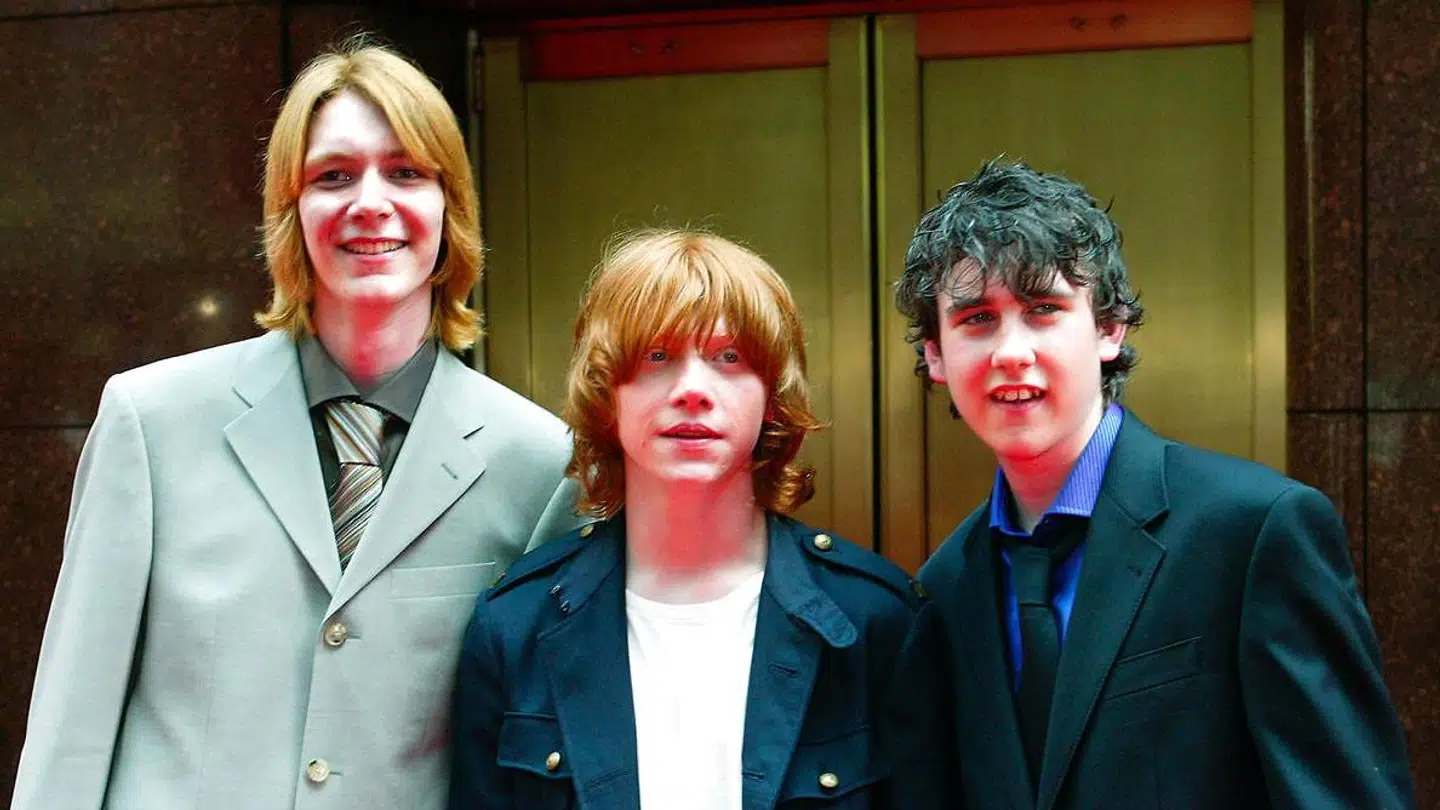 Matthew Lewis ses yderst til højre på præmieren på 'Harry Potter og fangen fra Azkaban' tilbage i 2004.