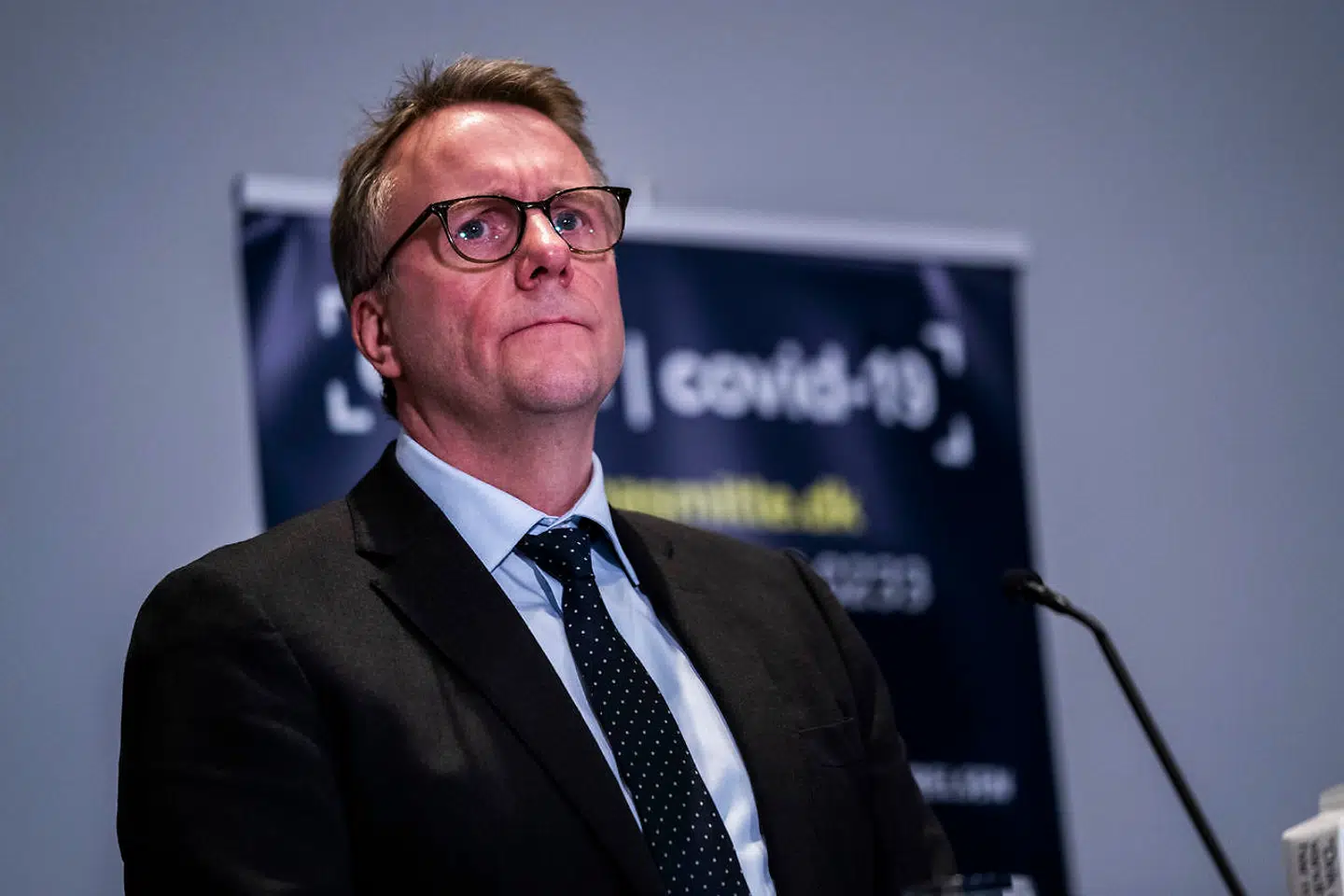 Sundheds- og Ældreministeriet afholder pressemøde om forlængelse af covid-19-restriktioner, Eigtveds Pakus, København 13. januar 2021. Sundheds- og ældreminister Magnus Heunicke, justitsminister Nick Hækkerup, skatteminister og fungerende finansminister Morten Bødskov, direktør i Sundhedsstyrelsen Søren Brostrøm og direktør i Statens Serum Institut Henrik Ullum deltager. (Foto: Martin Sylvest/Ritzau Scanpix 2021)